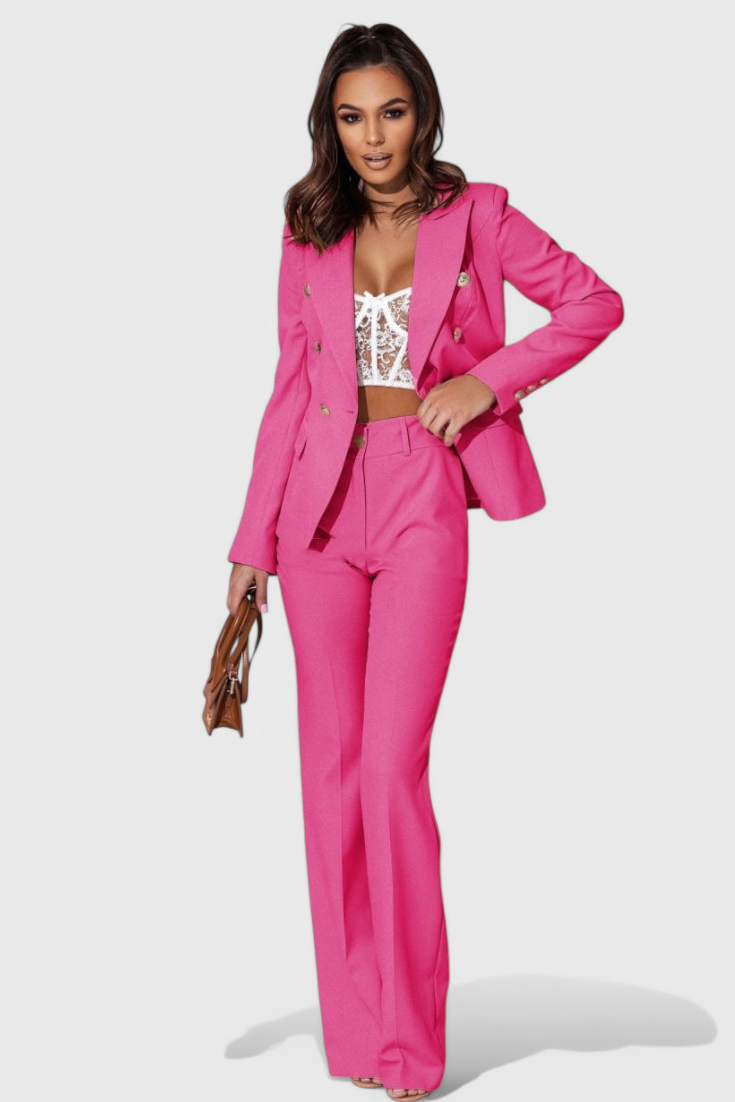 Rosalin Elegante Set con Blazer e Pantaloni