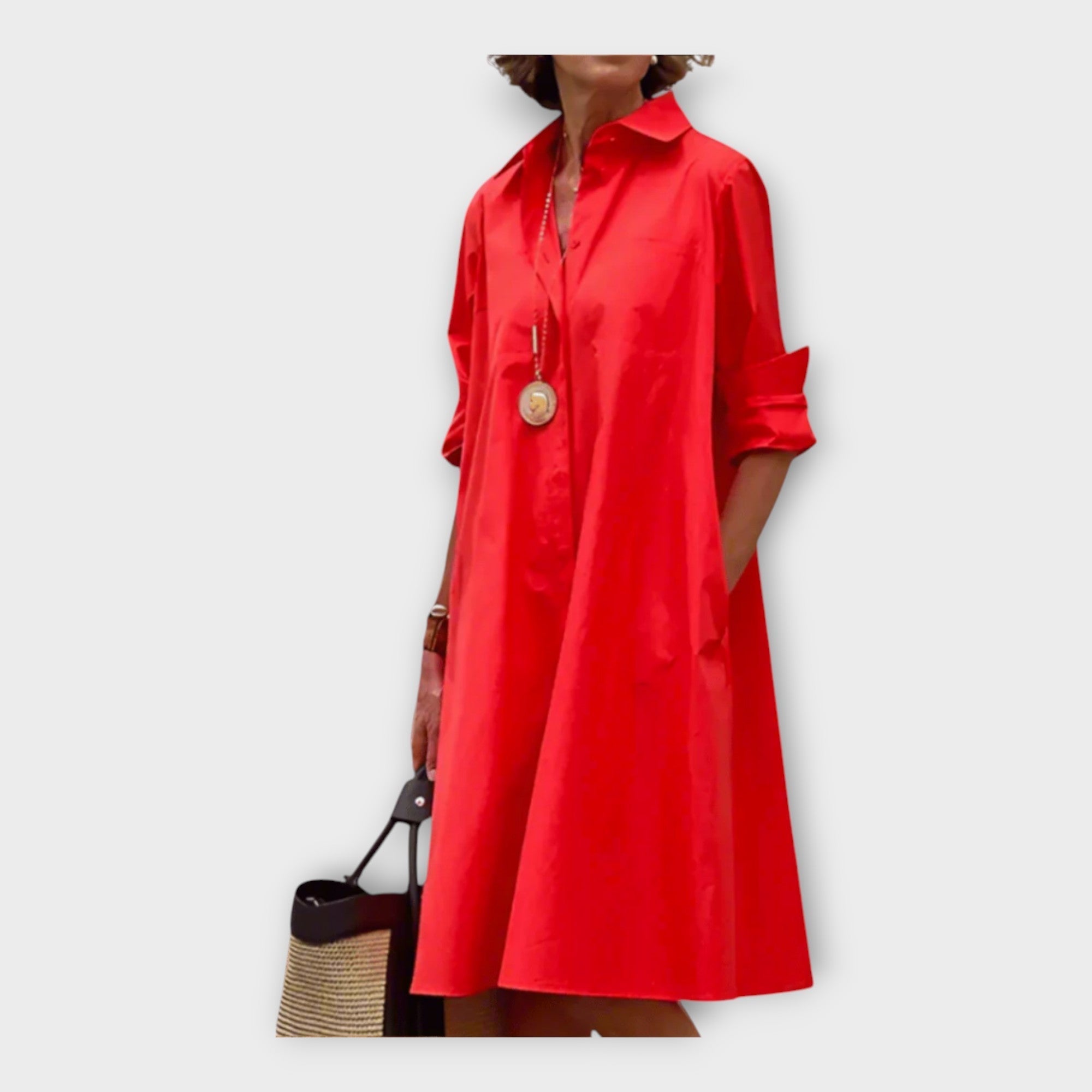 Abito Polo Elegante in Tessuto Premium