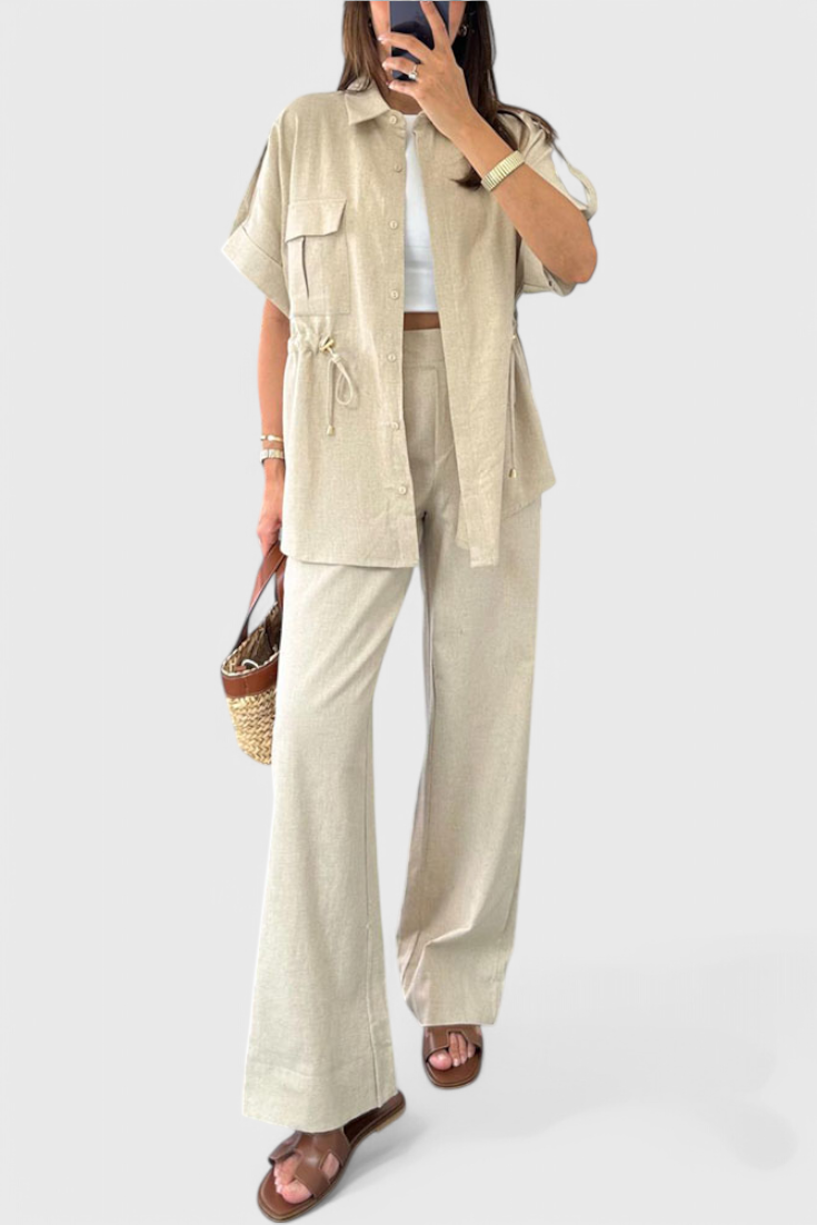 Lani Set Relax con Camicia e Pantaloni