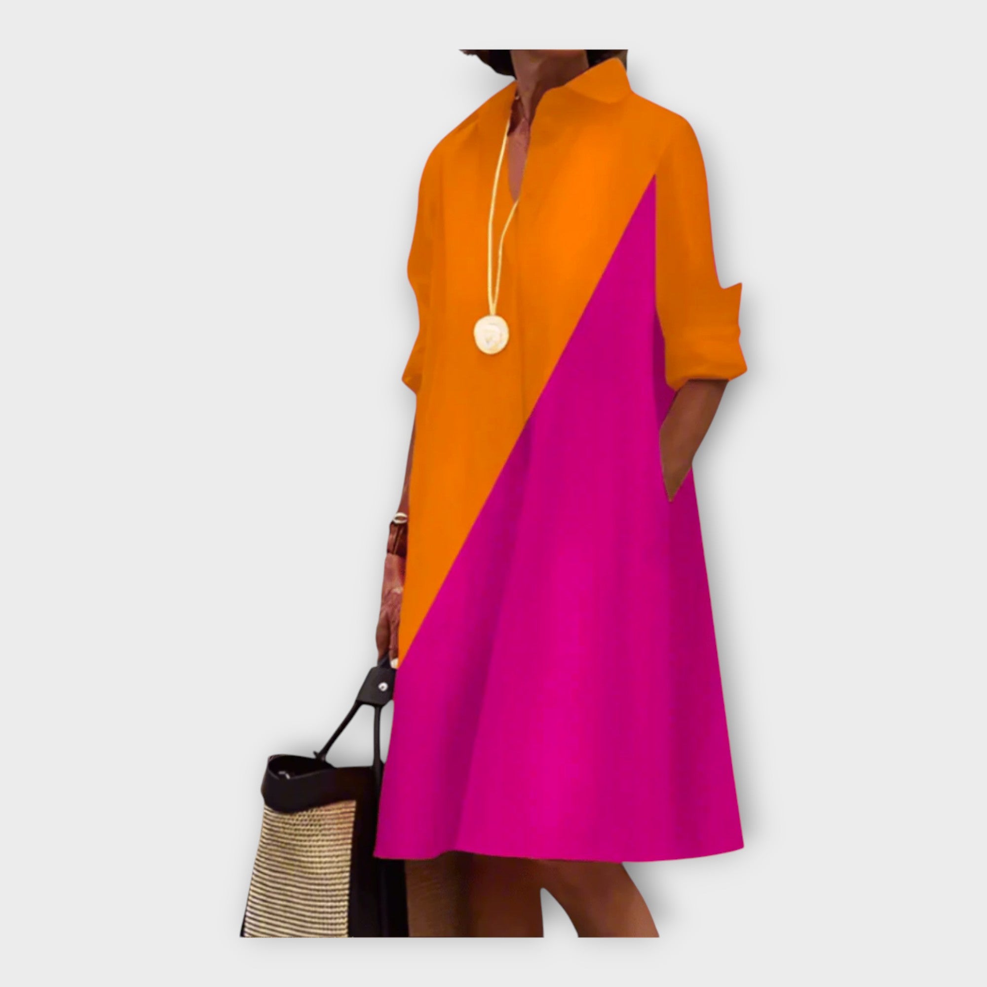 Abito Polo Elegante in Tessuto Premium
