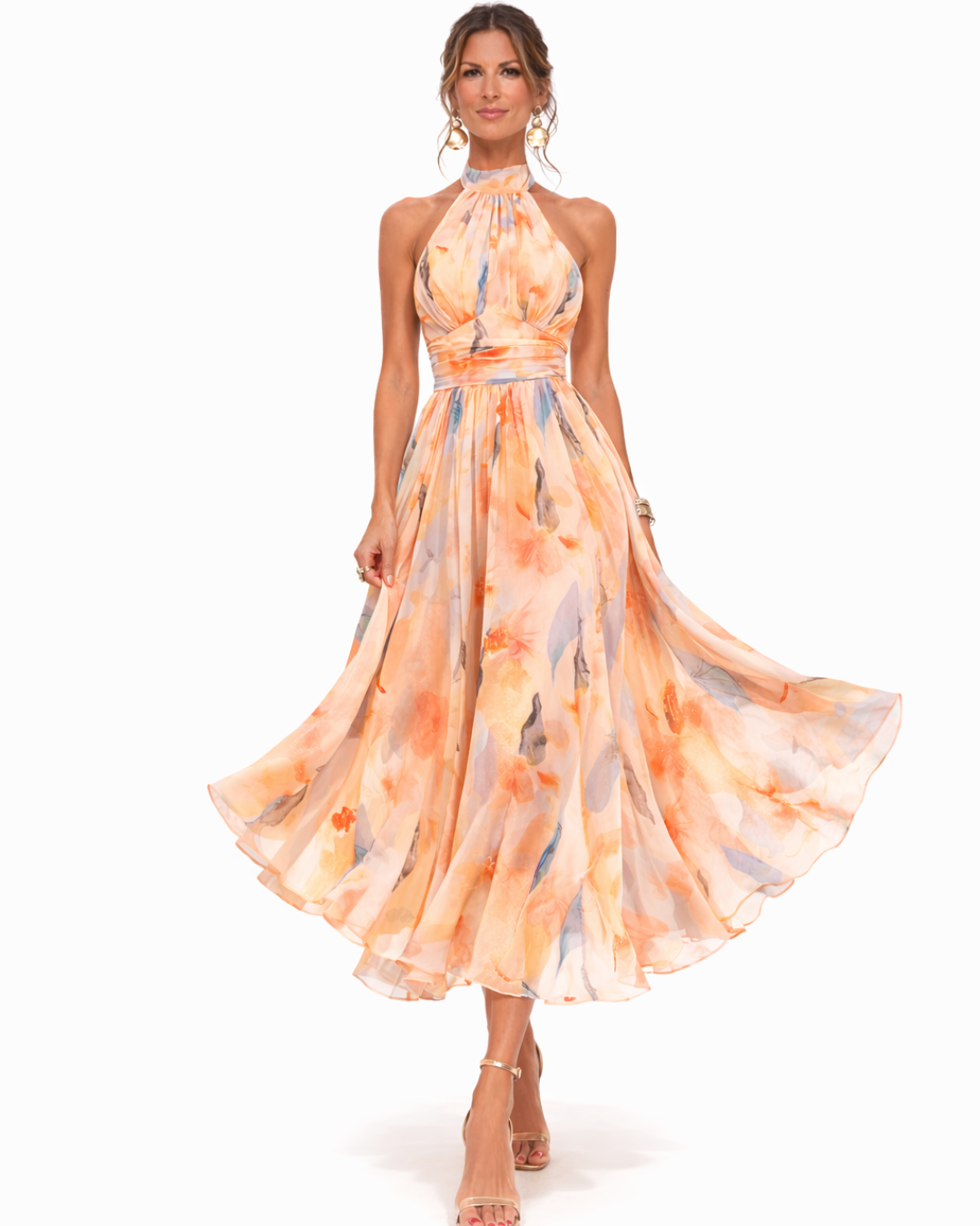 Aurora | Vestito con collo halter