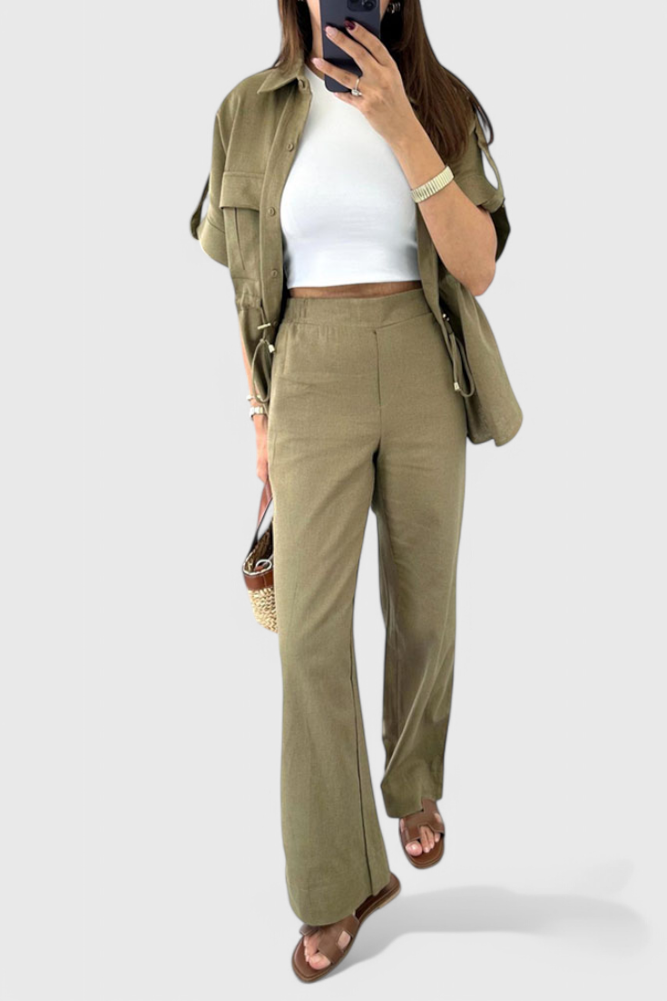 Lani Set Relax con Camicia e Pantaloni