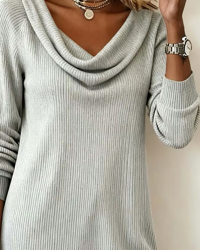 Celine | Abito Giornaliero con Maniche Lunghe e Collo Alto