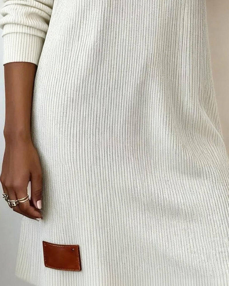 Celine | Abito Giornaliero con Maniche Lunghe e Collo Alto