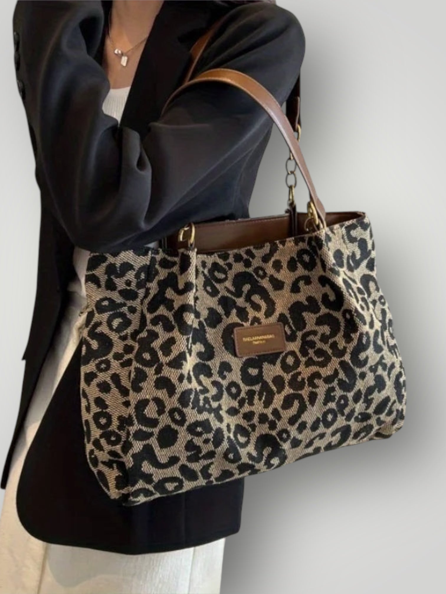 Leonara | Borsa a Tracolla con Stampa Leopardo