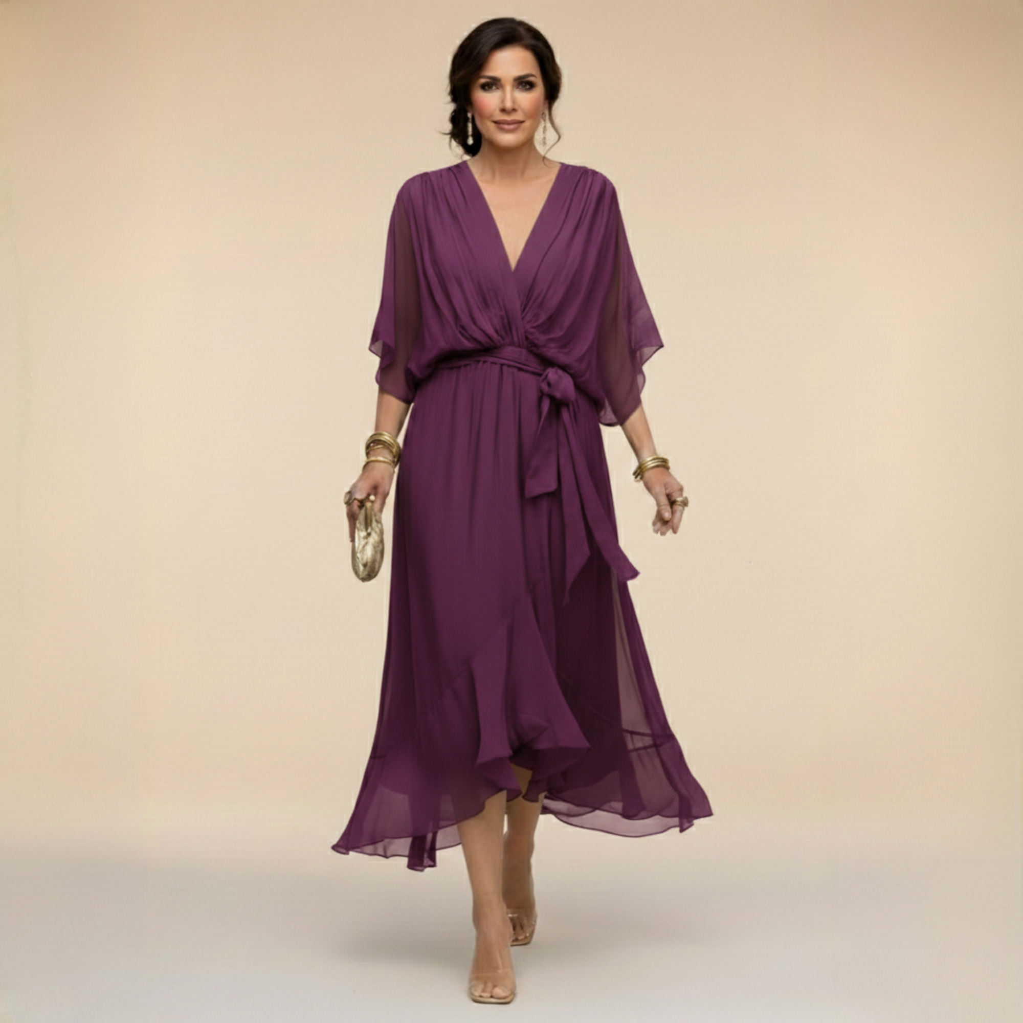 MONICA | Vestito chiffon