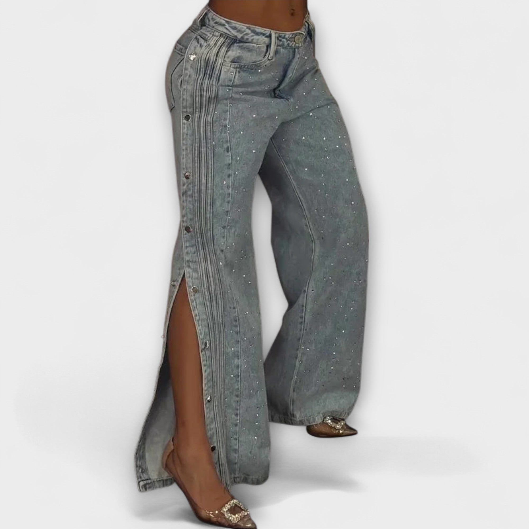 Nola - Jeans decorati con strass