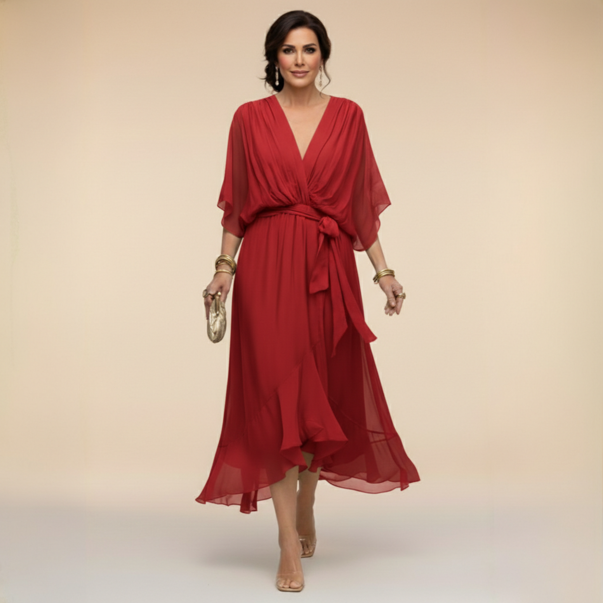 MONICA | Vestito chiffon