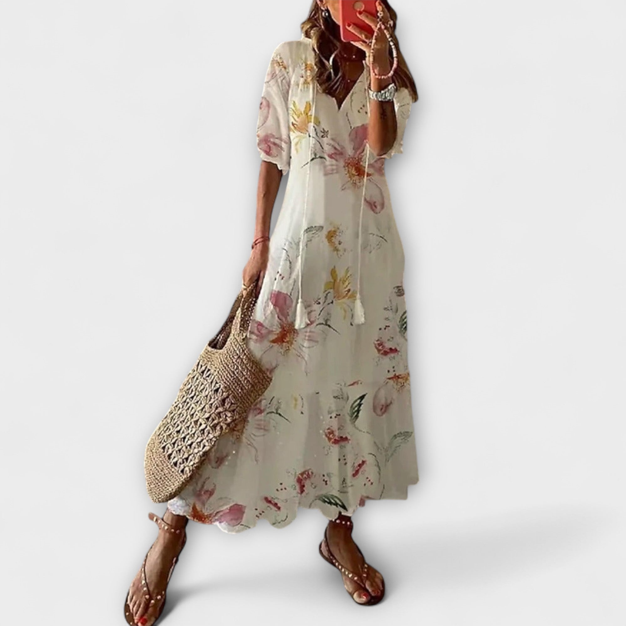 Anna — Abito Estivo Bohemien con Silhouette Fluida