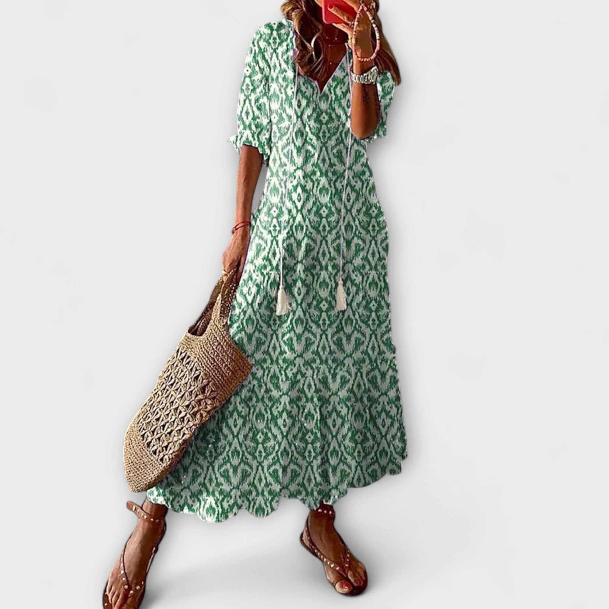Anna — Abito Estivo Bohemien con Silhouette Fluida