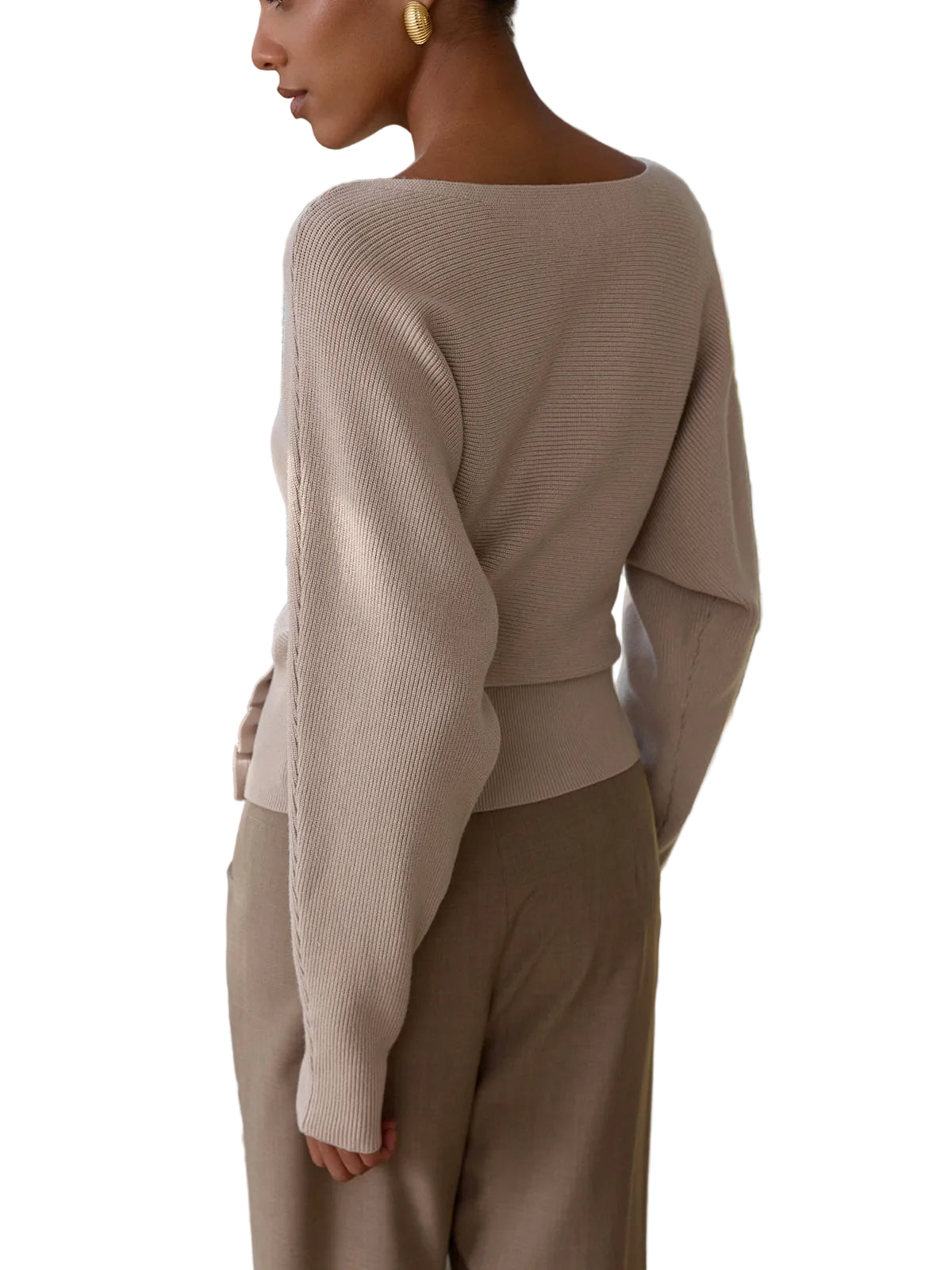 Rina - Maglione a Costine con Dettagli Metallici (Maglione a Costine con Dettagli Metallici)