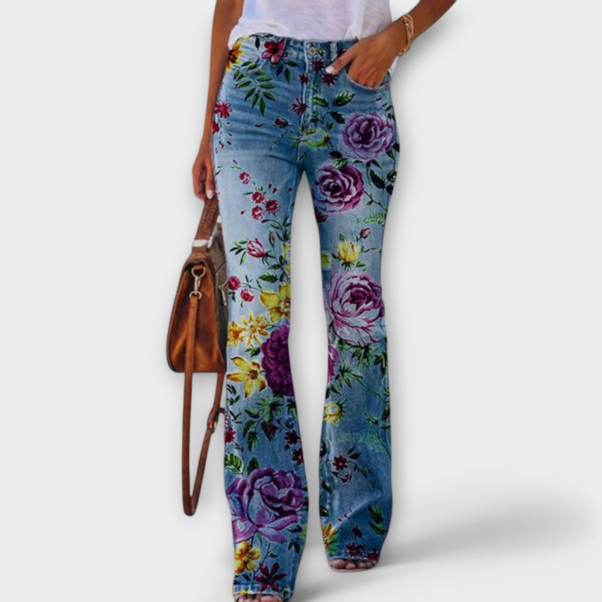 Pantaloni Floreali