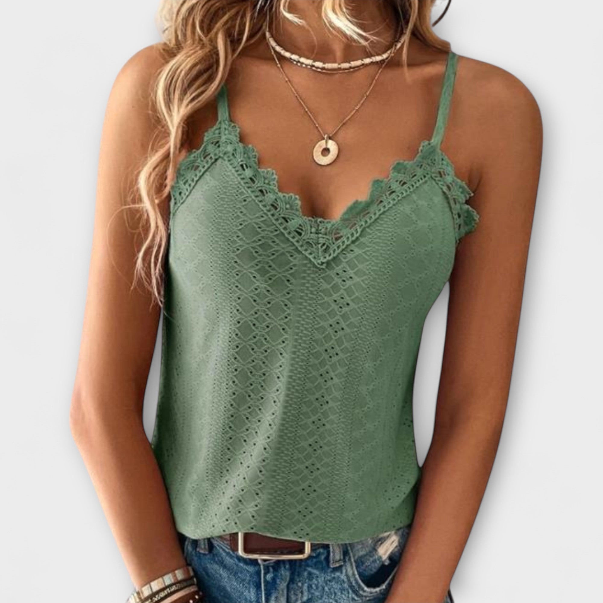 Top Estivo Femminile Elegante con Scollo a V