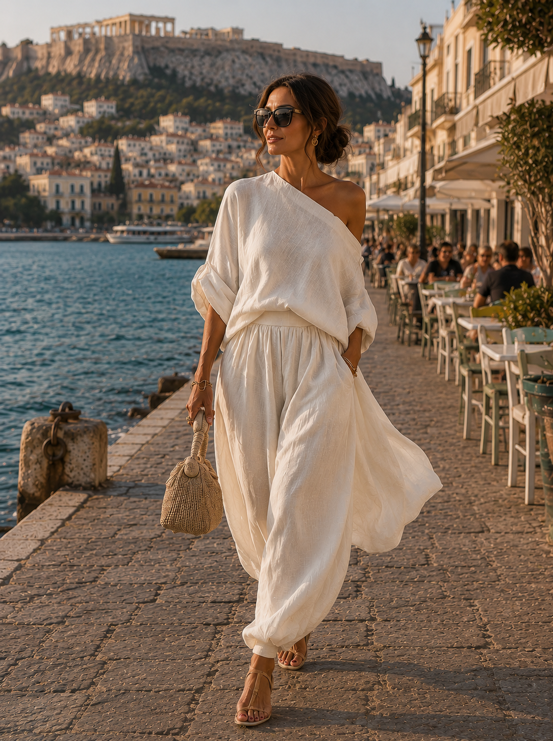 Eleonora | Set elegante di due pezzi con spalla scoperta