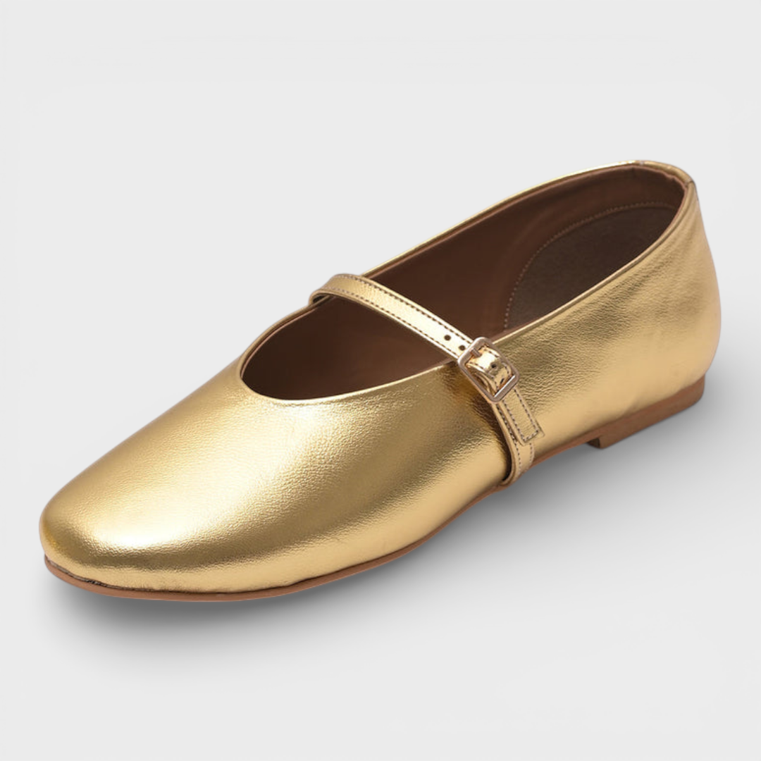 Navea | Mary Jane Flats Oro