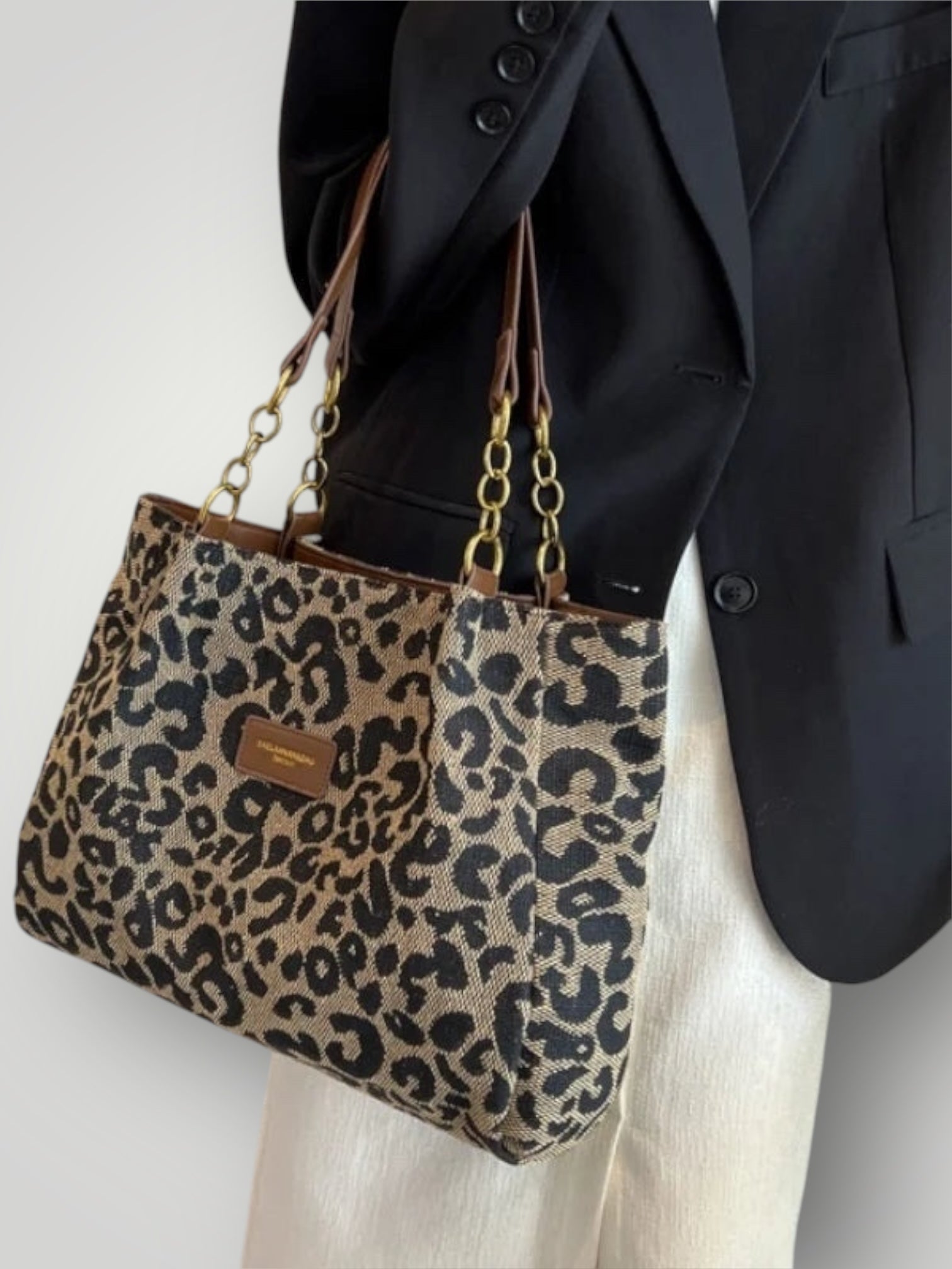 Leonara | Borsa a Tracolla con Stampa Leopardo