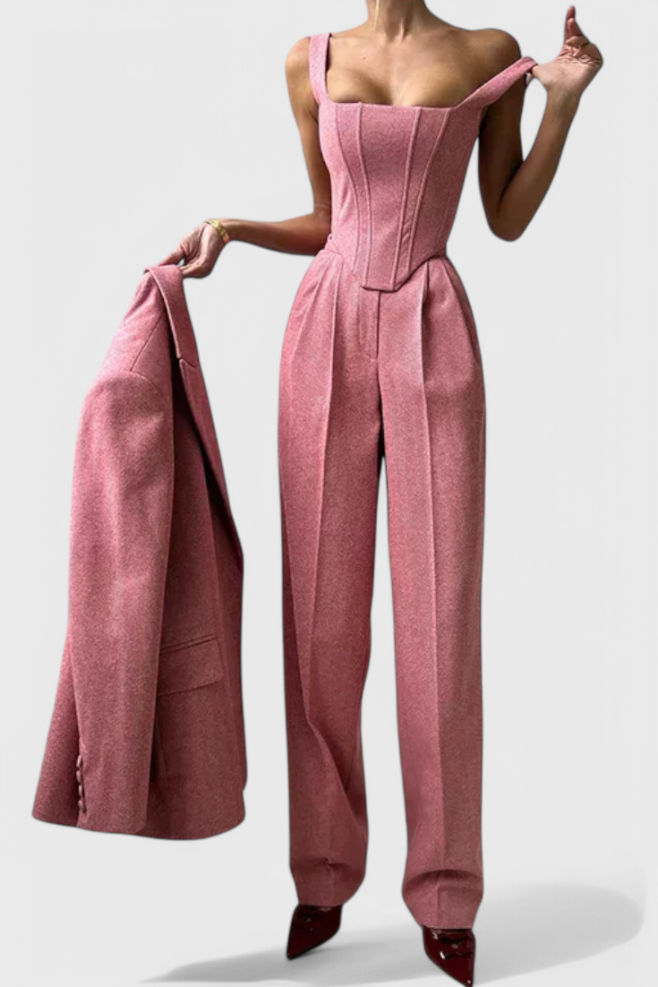 Evena Completo con Pantaloni per un'Eleganza Sicura