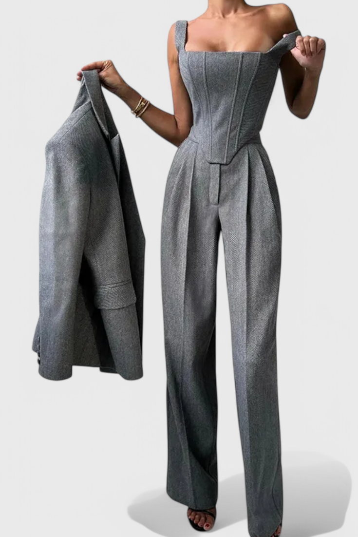 Evena Completo con Pantaloni per un'Eleganza Sicura