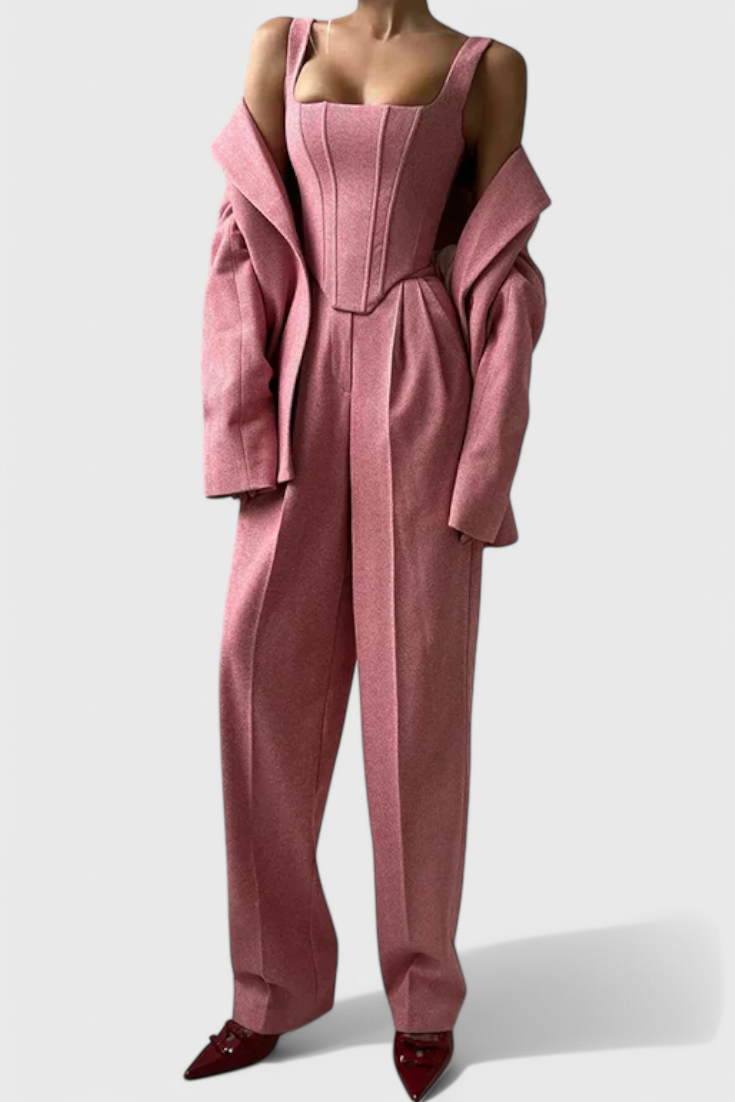 Evena Completo con Pantaloni per un'Eleganza Sicura