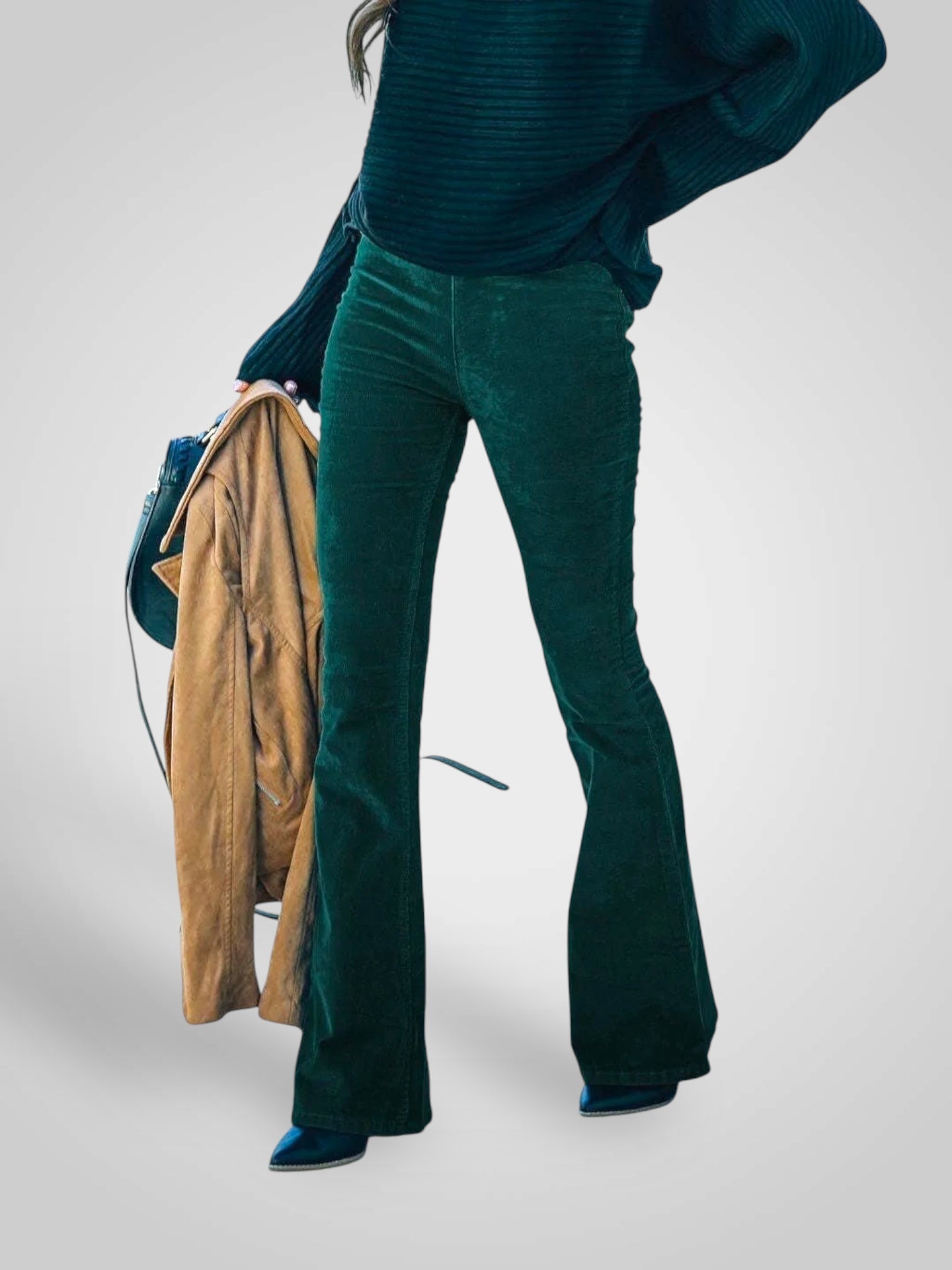 Nenda | Pantaloni Flare a Vita Alta - Fit Stretch