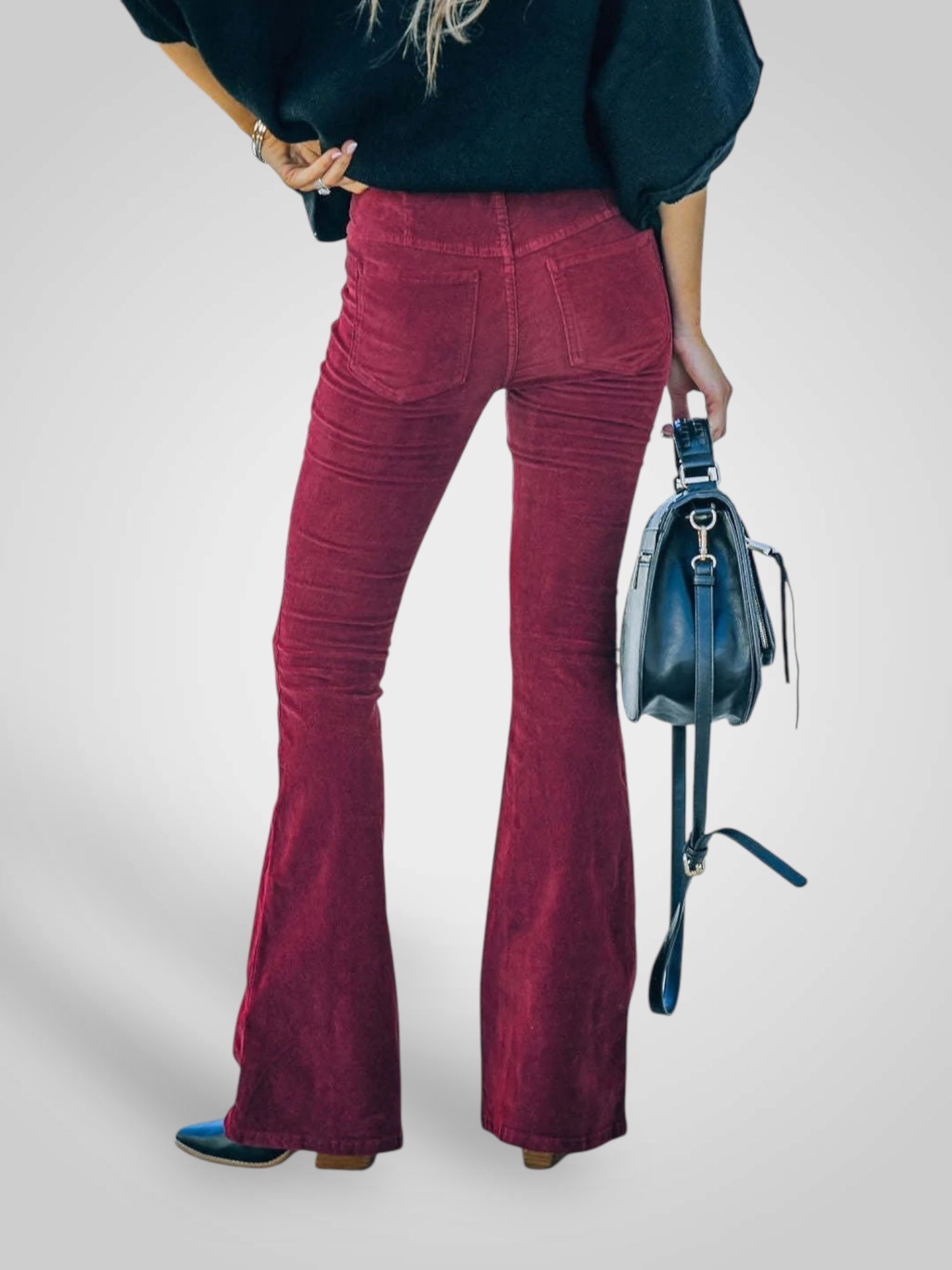 Nenda | Pantaloni Flare a Vita Alta - Fit Stretch
