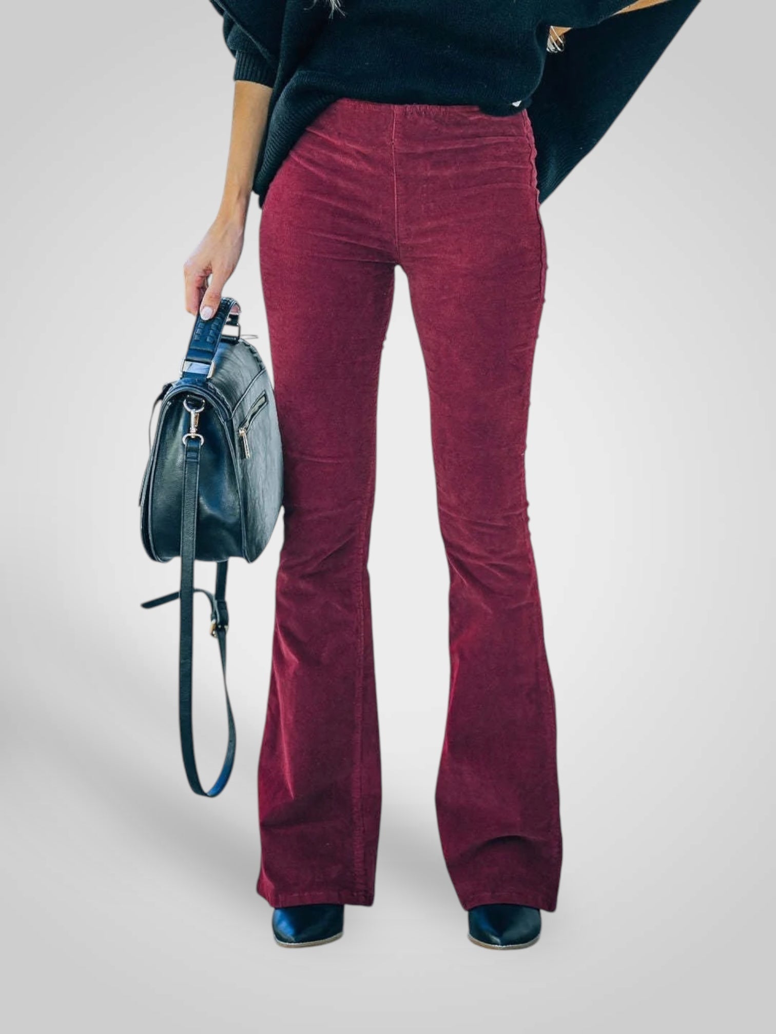 Nenda | Pantaloni Flare a Vita Alta - Fit Stretch