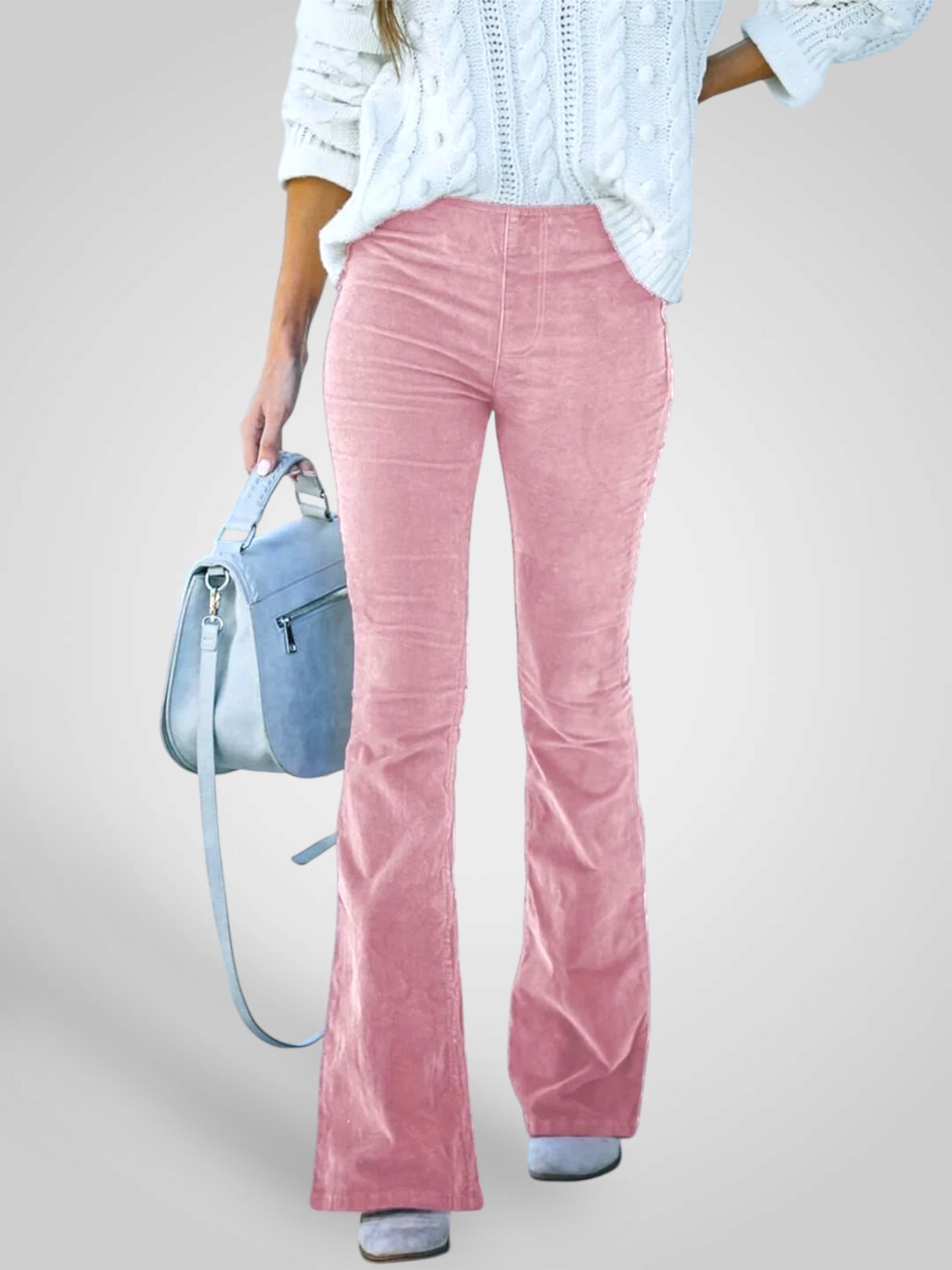 Nenda | Pantaloni Flare a Vita Alta - Fit Stretch