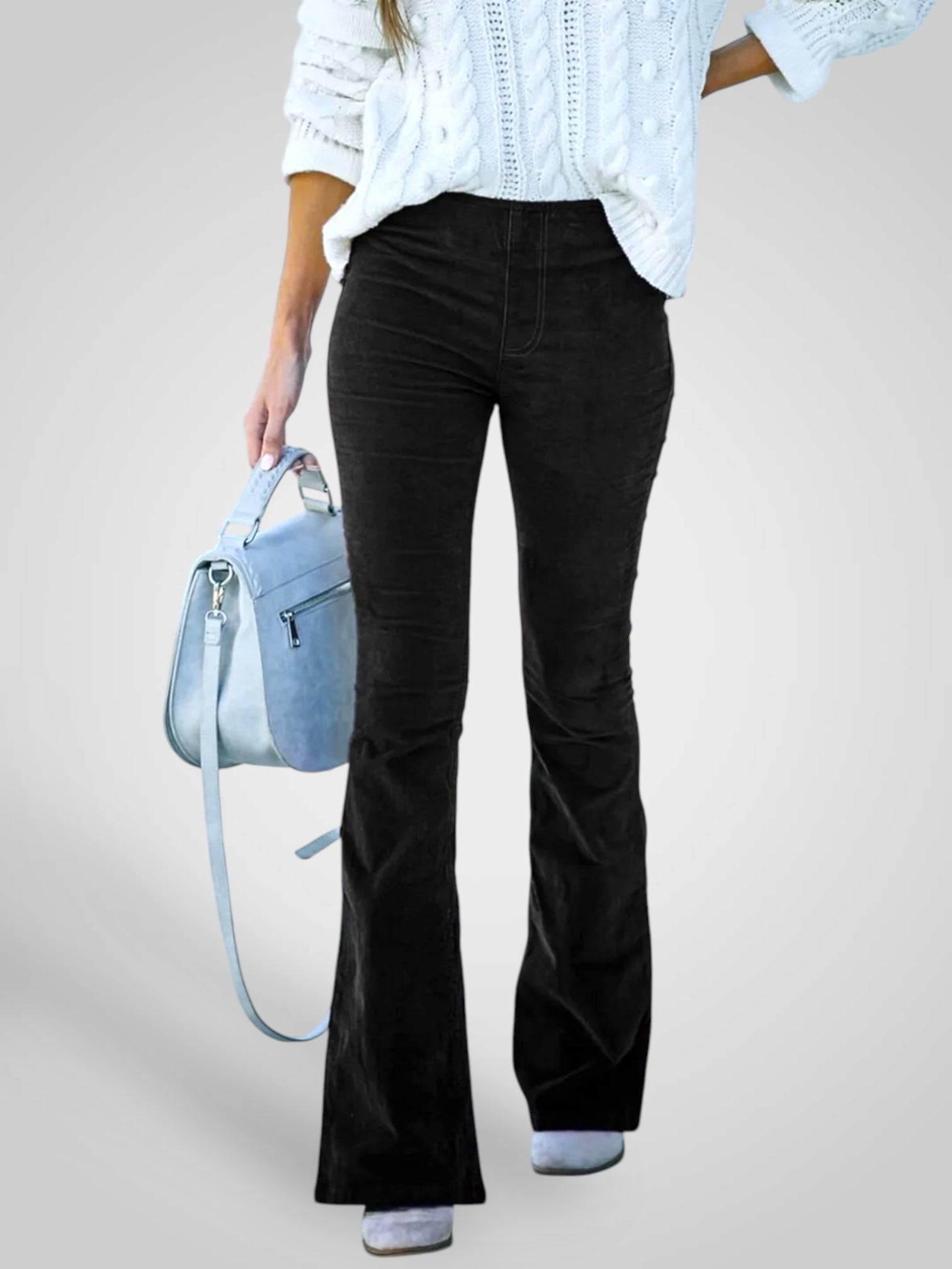 Nenda | Pantaloni Flare a Vita Alta - Fit Stretch