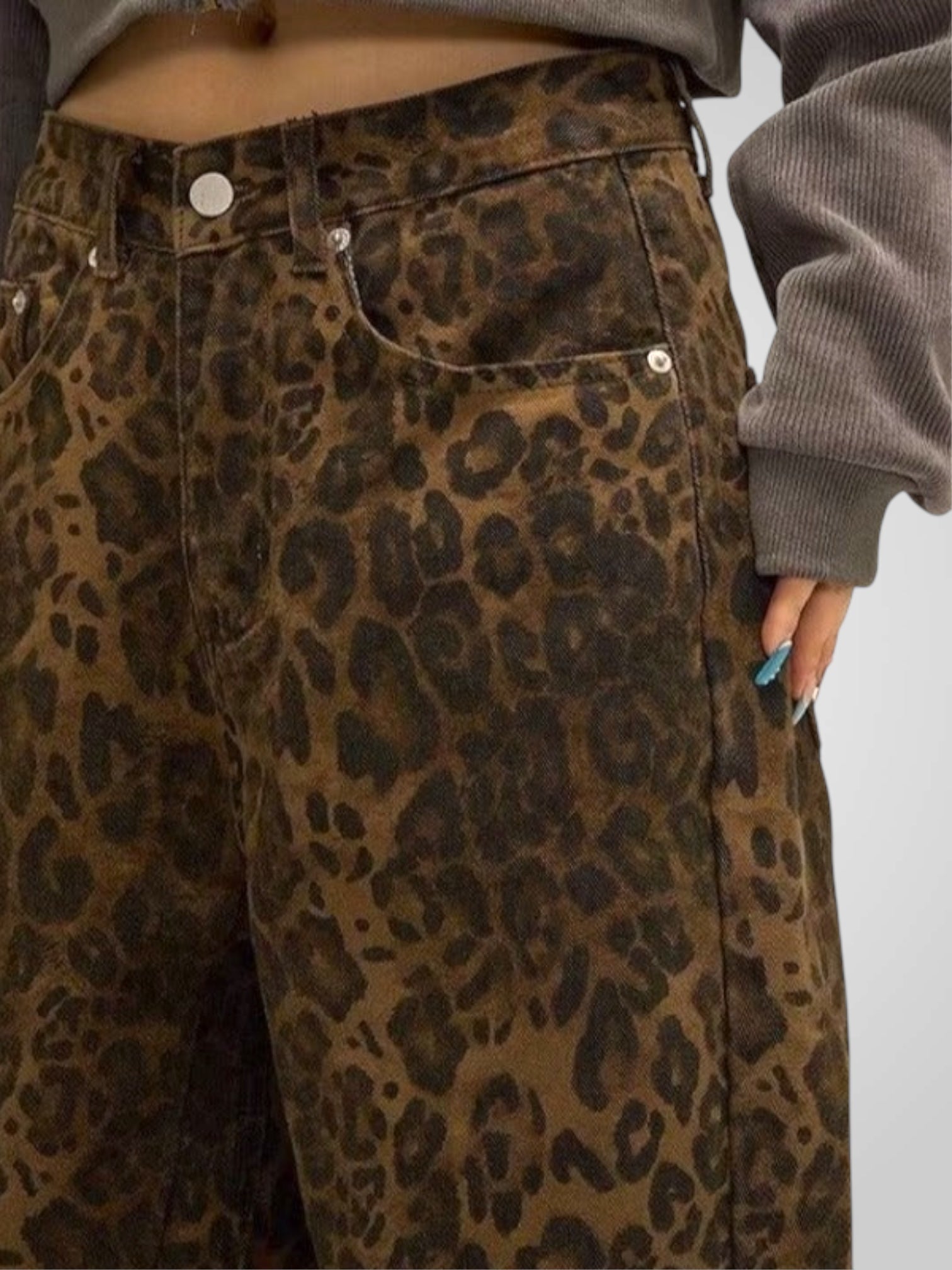 Leone | Pantaloni Donna con Stampa Leopardata