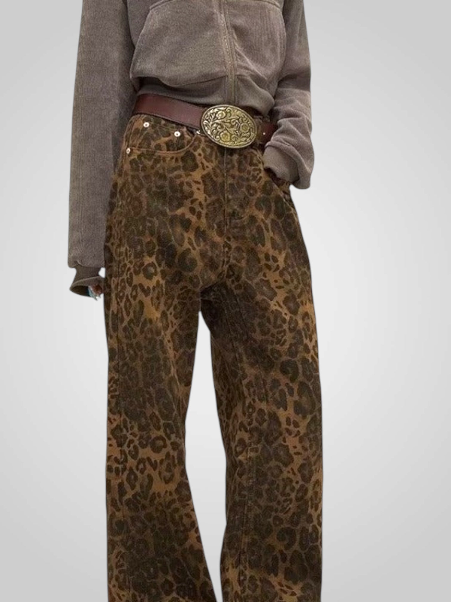Leone | Pantaloni Donna con Stampa Leopardata