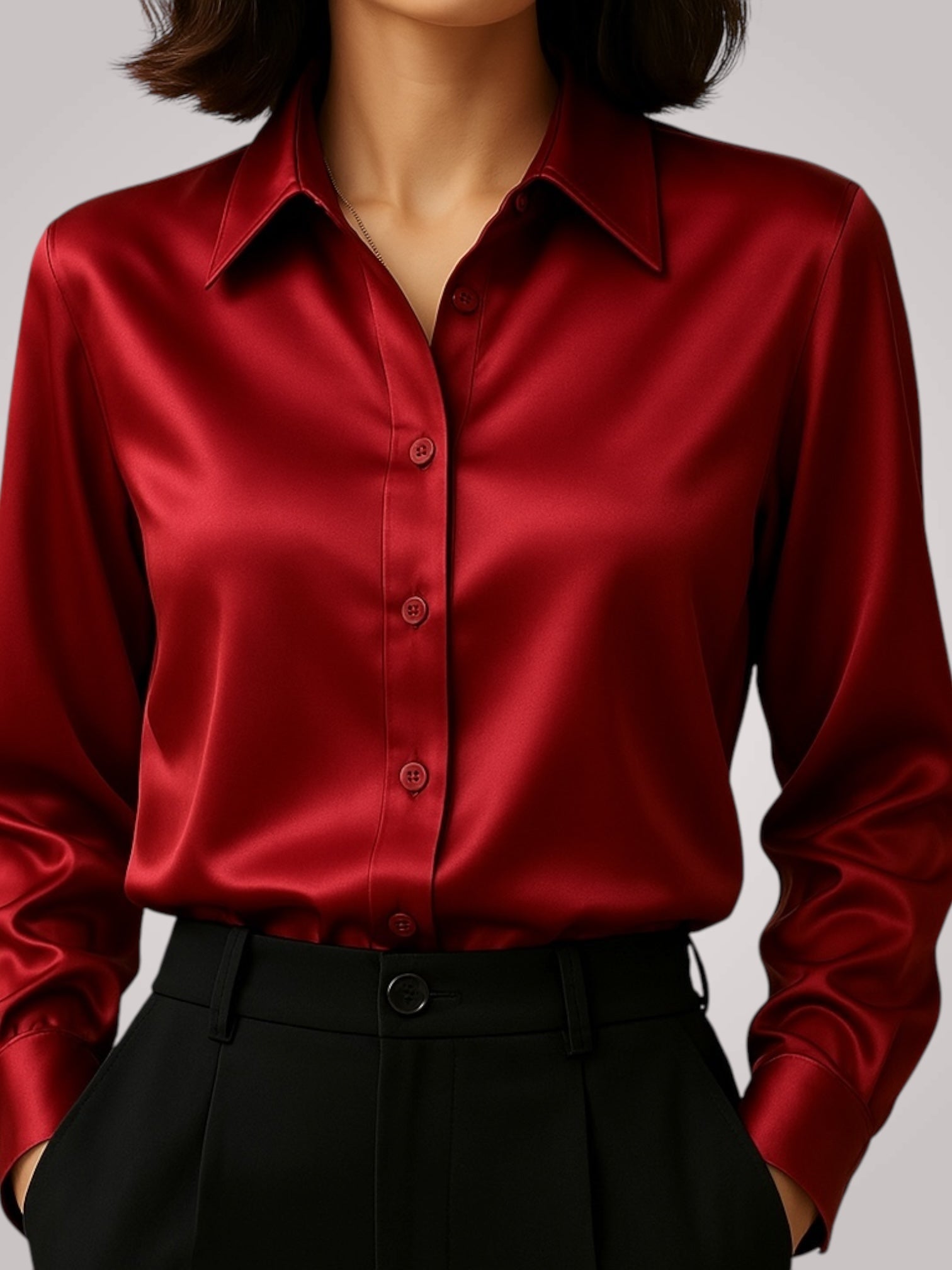 Elvir | Blusa in Satin