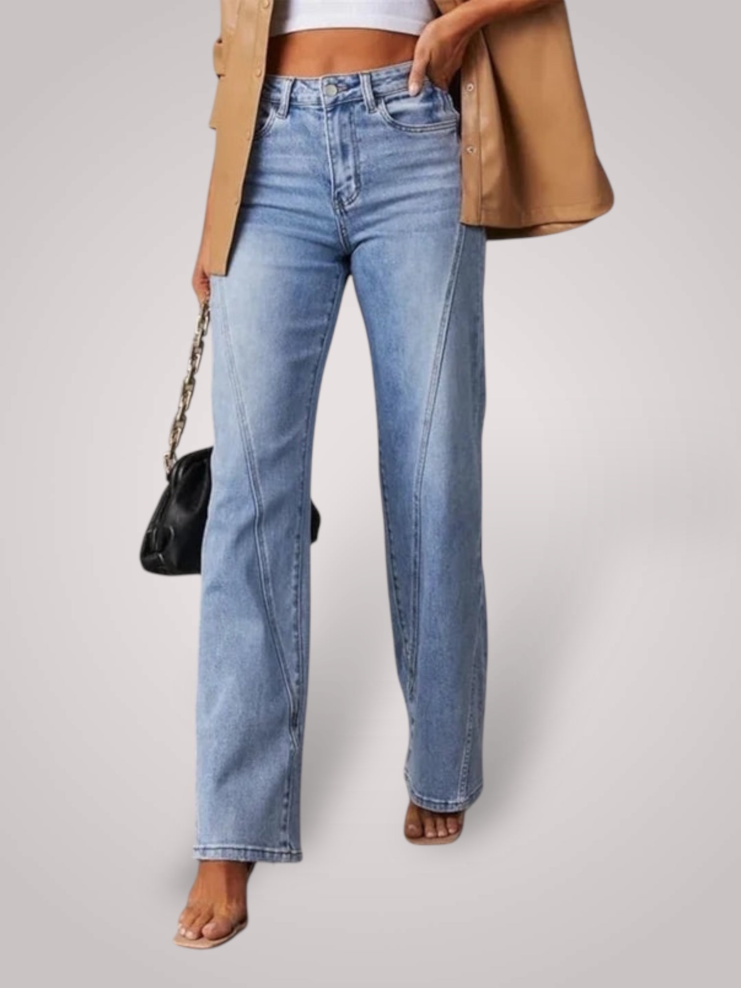 Loba | Jeans a vita media con gamba larga