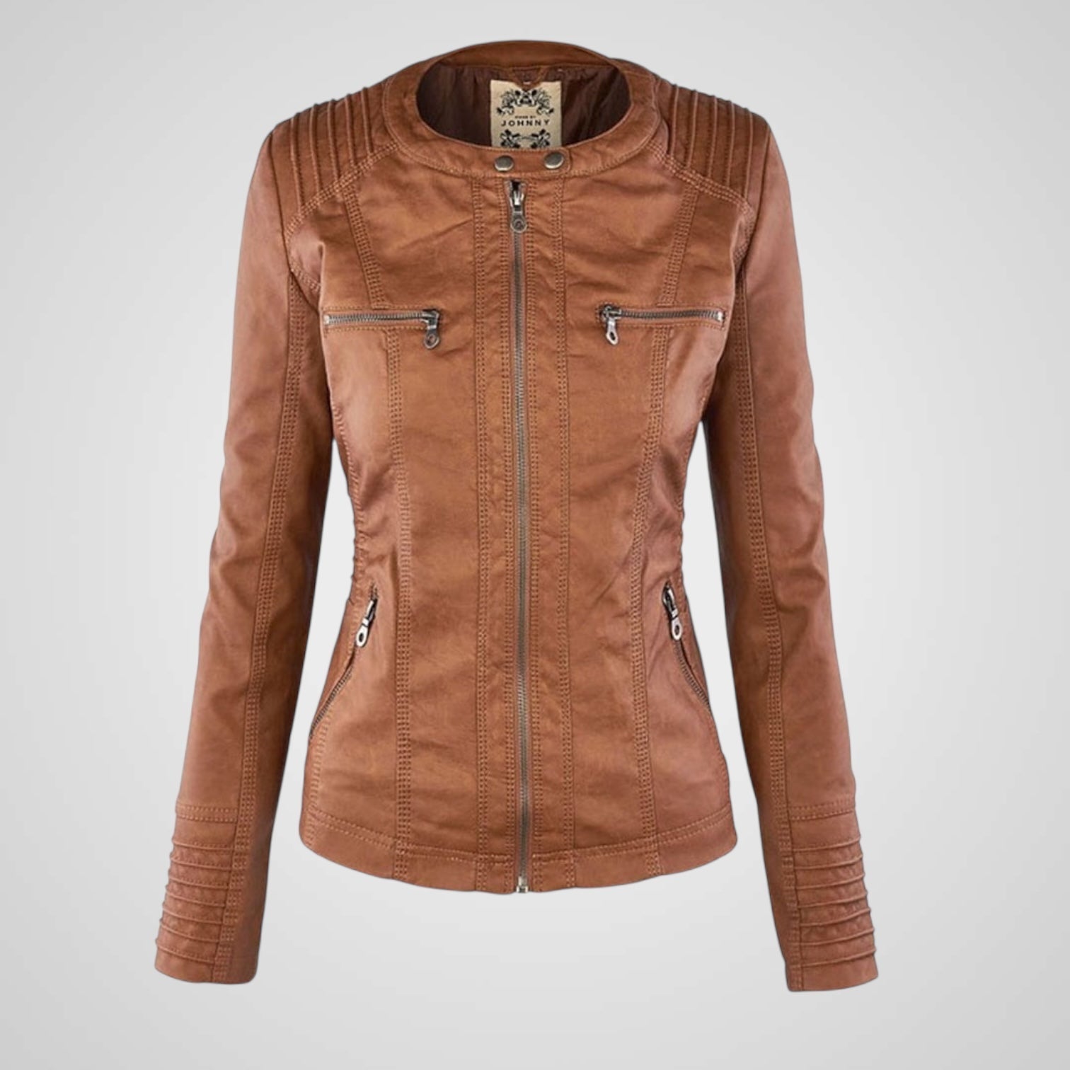 Olivia | Giacca in Pelle Donna Impermeabile con Cappuccio
