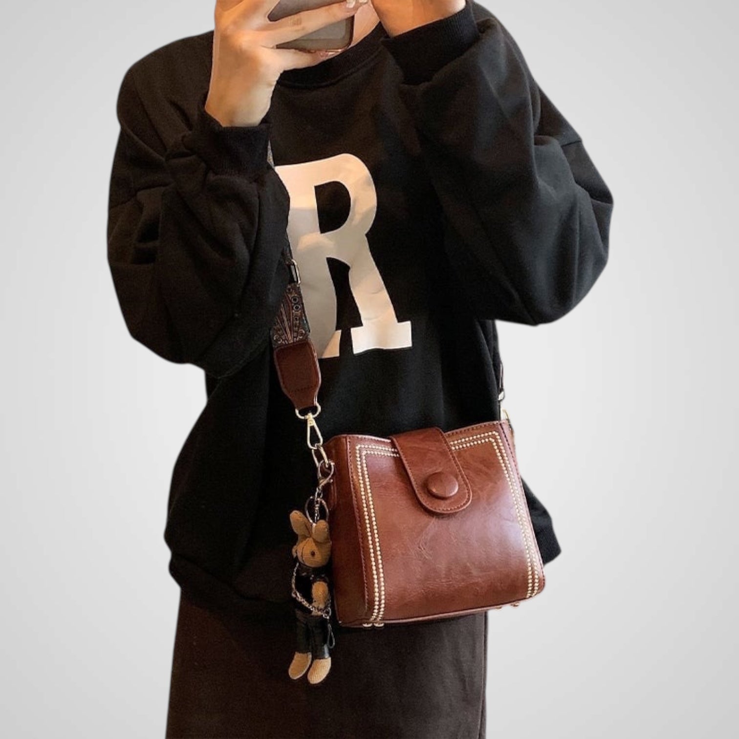 Urò | Borsa Retro con Tracolla Regolabile Larga