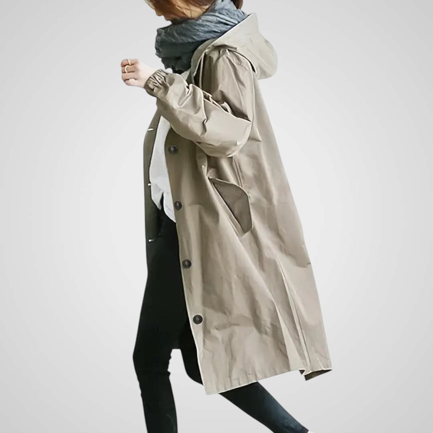 Vani | Giacca Impermeabile Elegante con Cappuccio