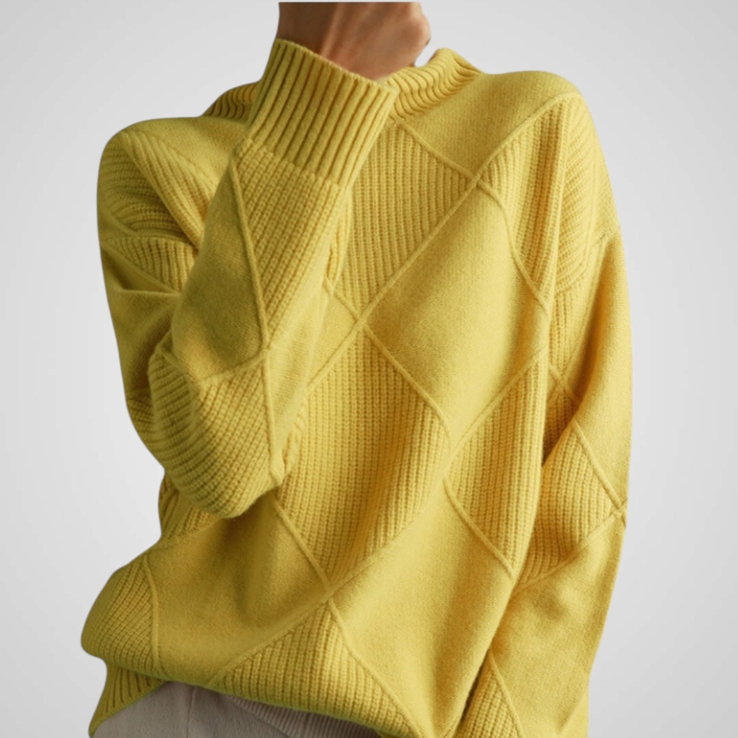 Ava | Maglione Donna in Cashmere a Collo Alto