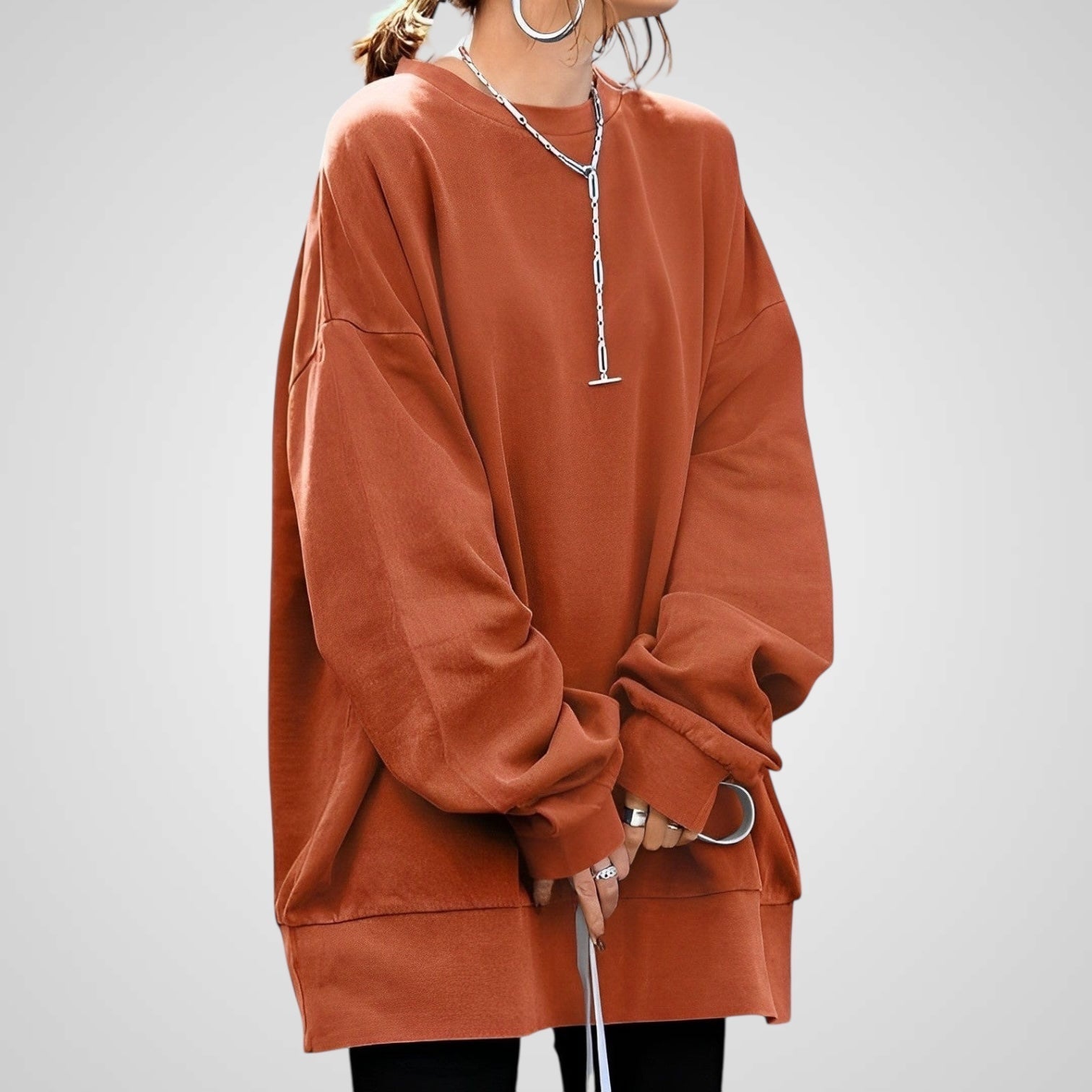 Funky | Maglione Felpato Donna Largo