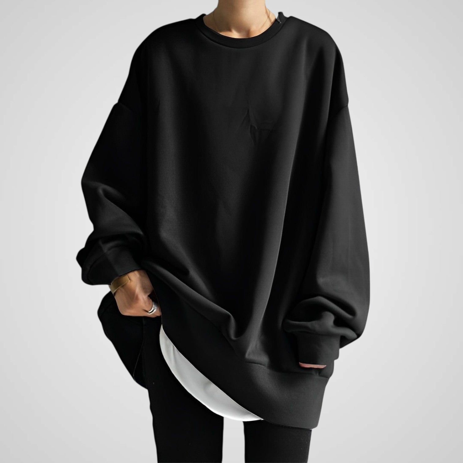 Funky | Maglione Felpato Donna Largo