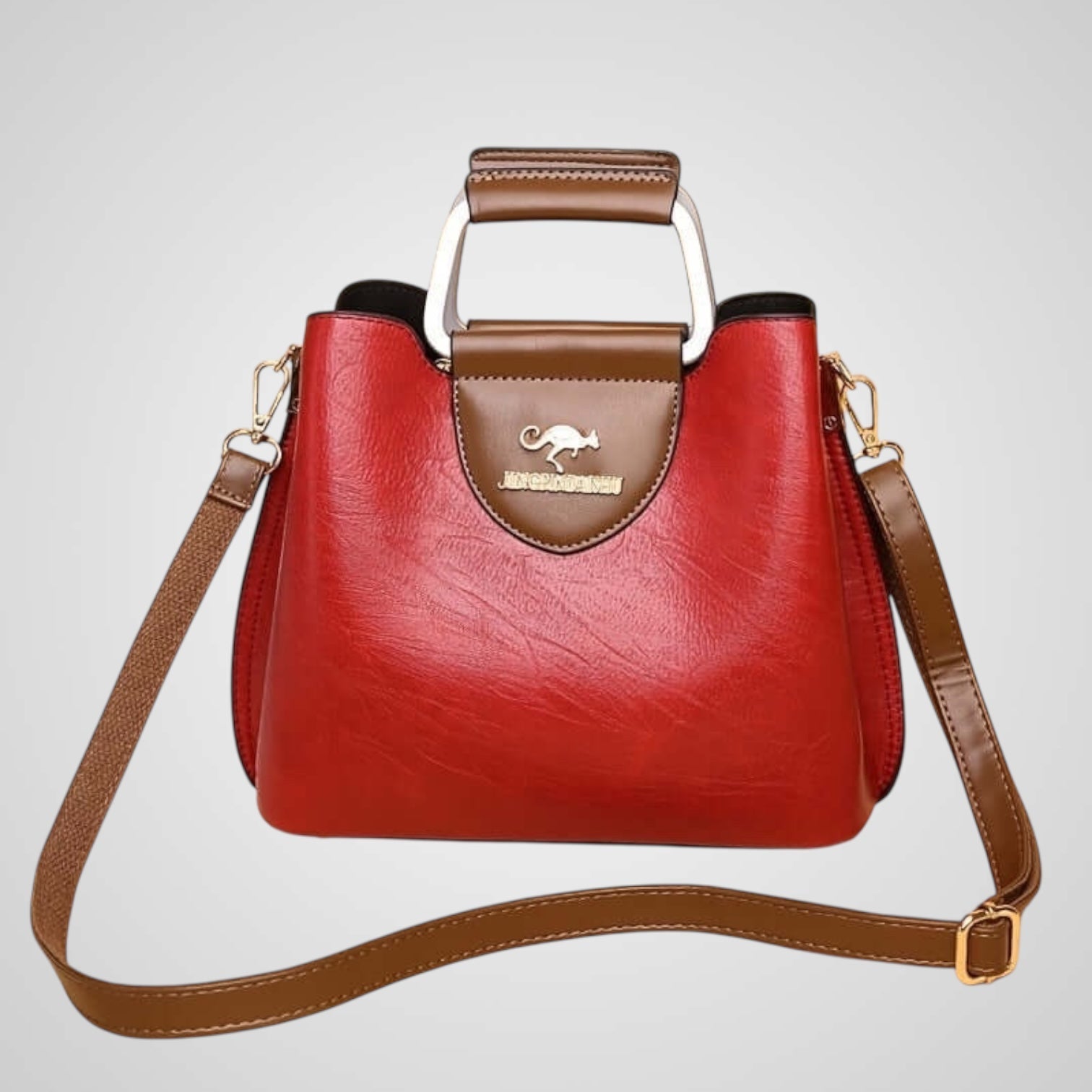 Anna | Borsa in Pelle Bi-Colore Elegante