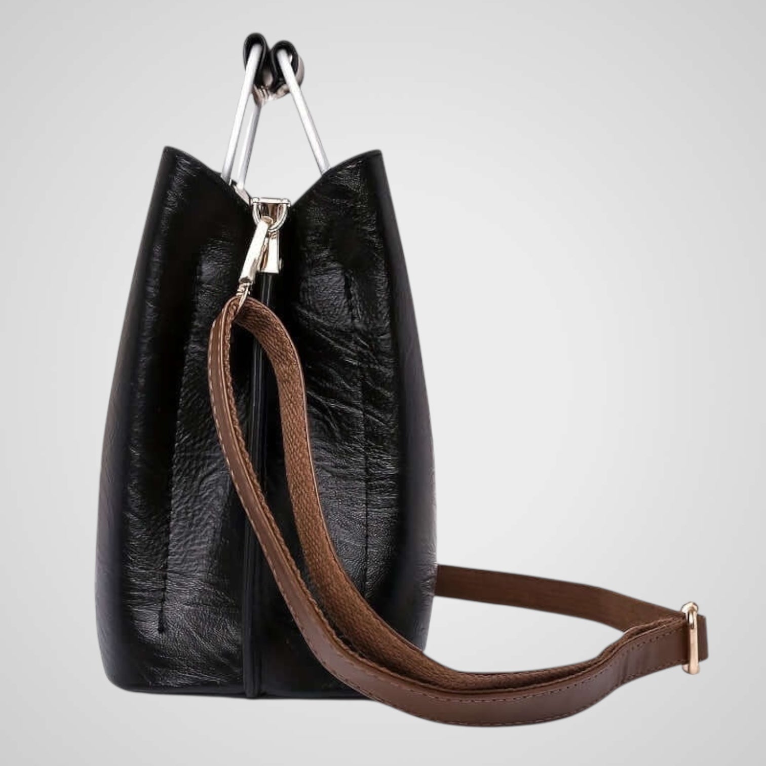 Anna | Borsa in Pelle Bi-Colore Elegante