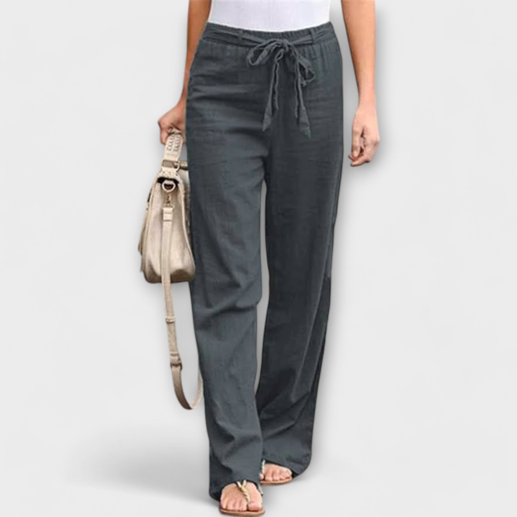 Loreen - Pantaloni leggeri in lino