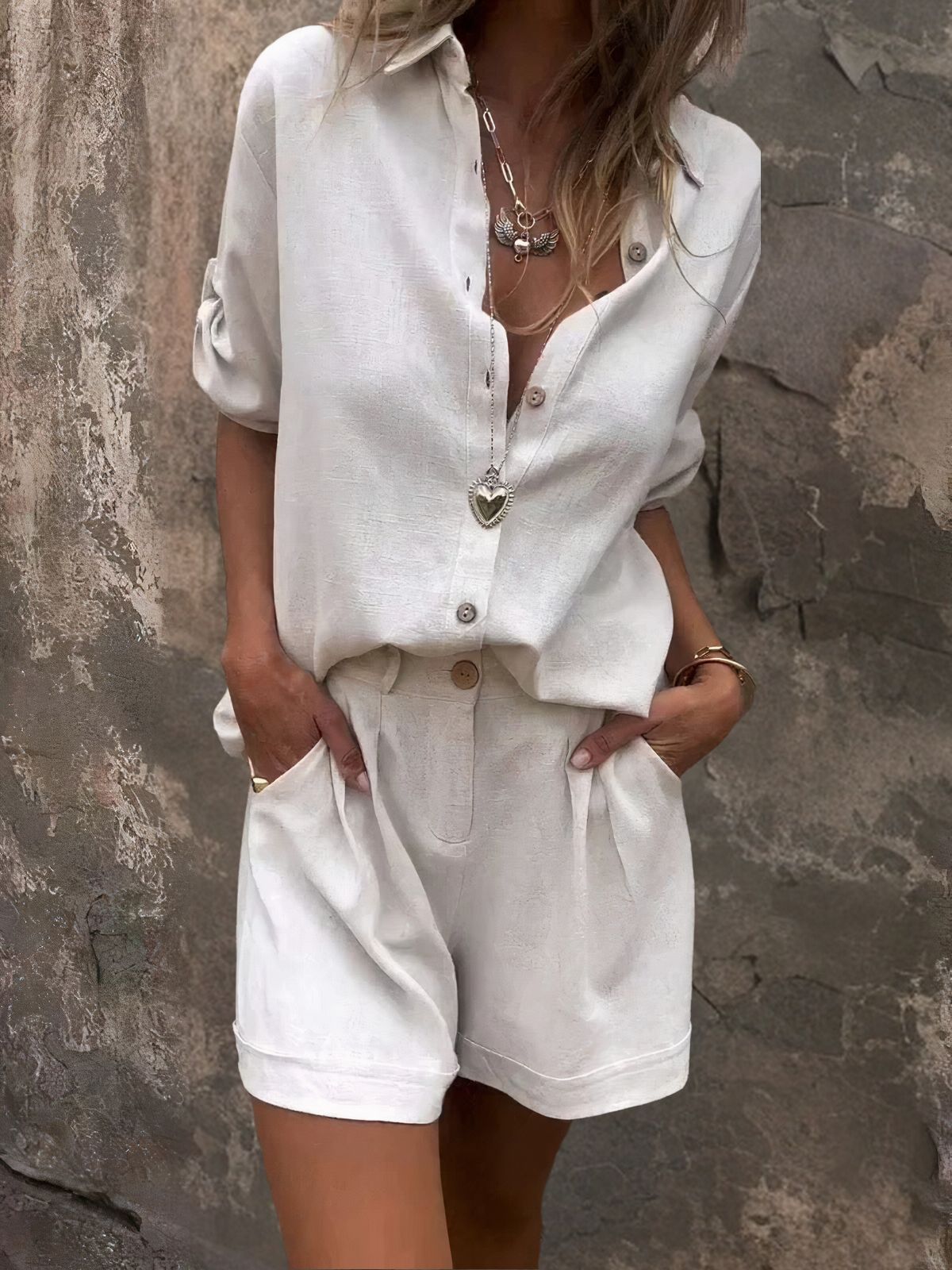Marlea | Set Casual con Shorts e Maglietta