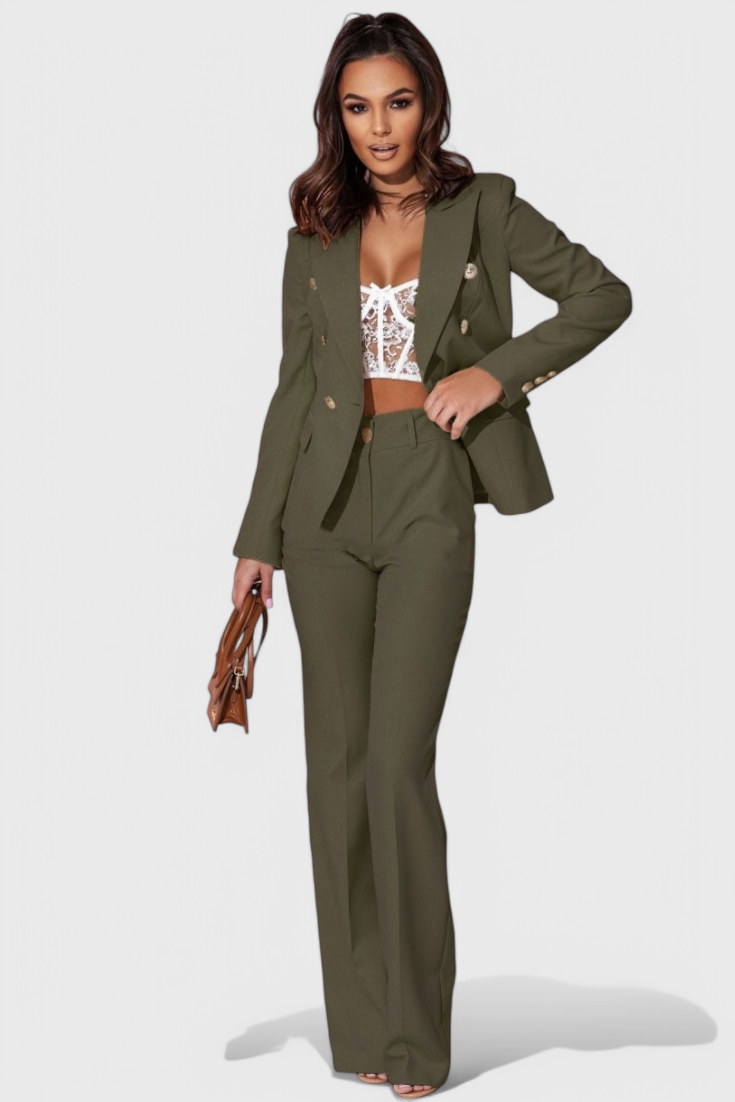 Rosalin Elegante Set con Blazer e Pantaloni