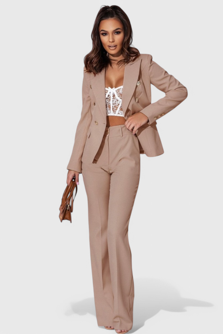 Rosalin Elegante Set con Blazer e Pantaloni