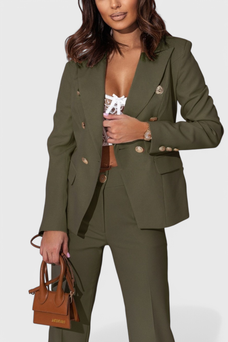 Rosalin Elegante Set con Blazer e Pantaloni