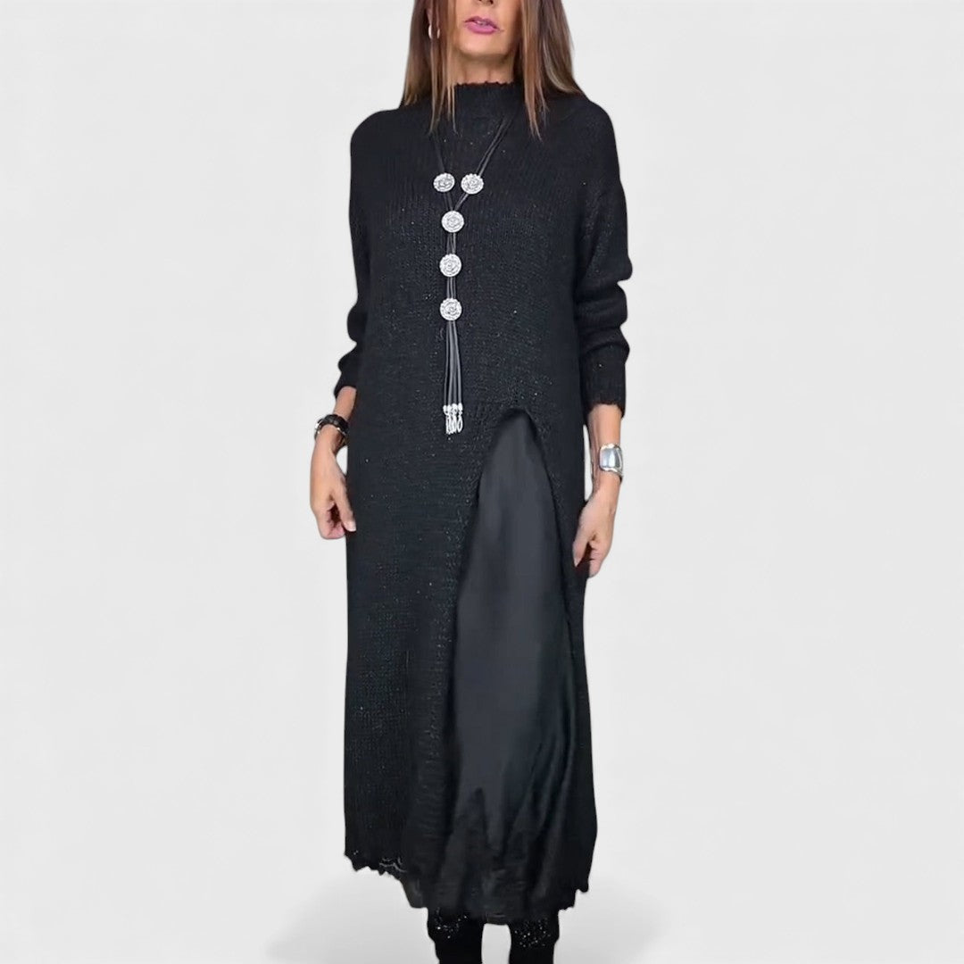 Lena | elegante abito lungo in maglia