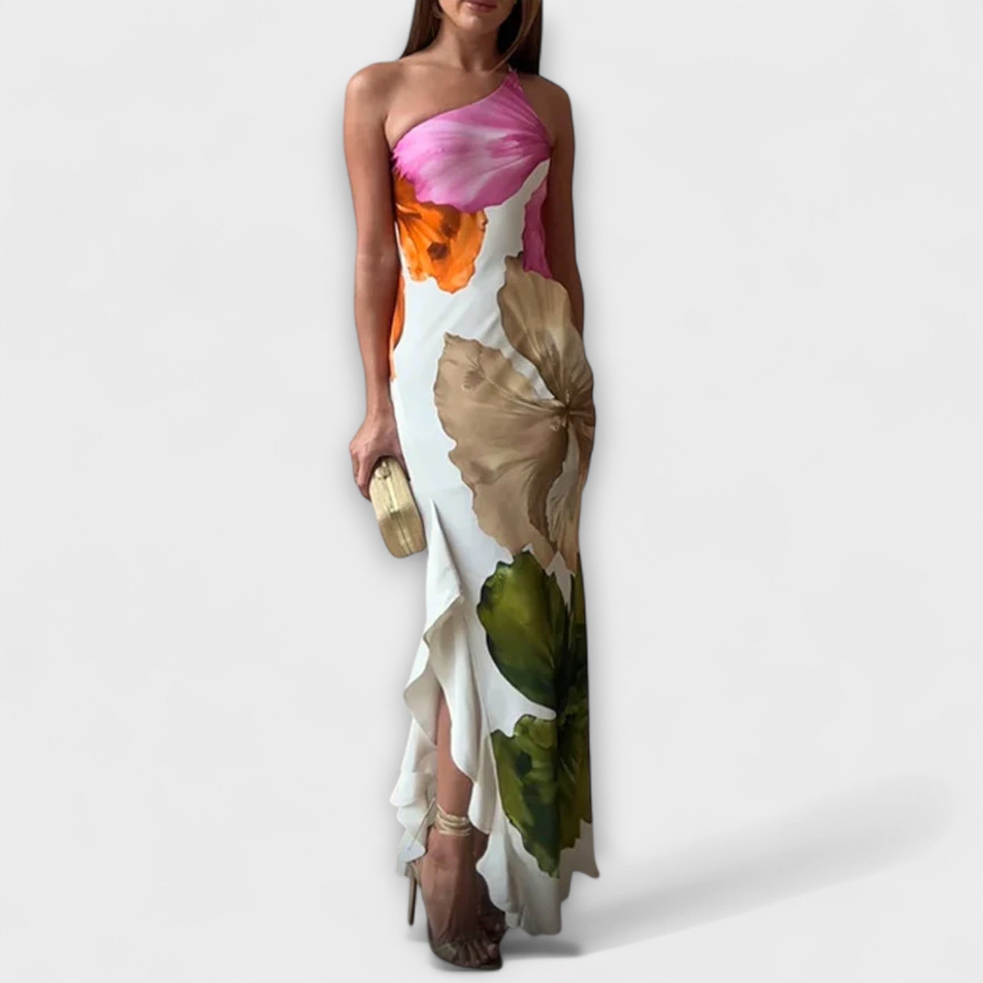 Zami — Elegante Abito Maxi Patchwork