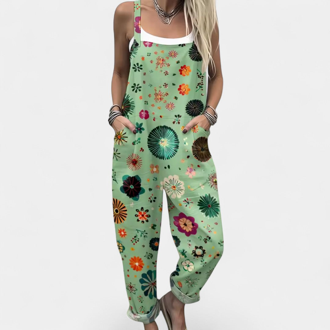 Dionysoula - Tuta leggera con motivo floreale multicolore