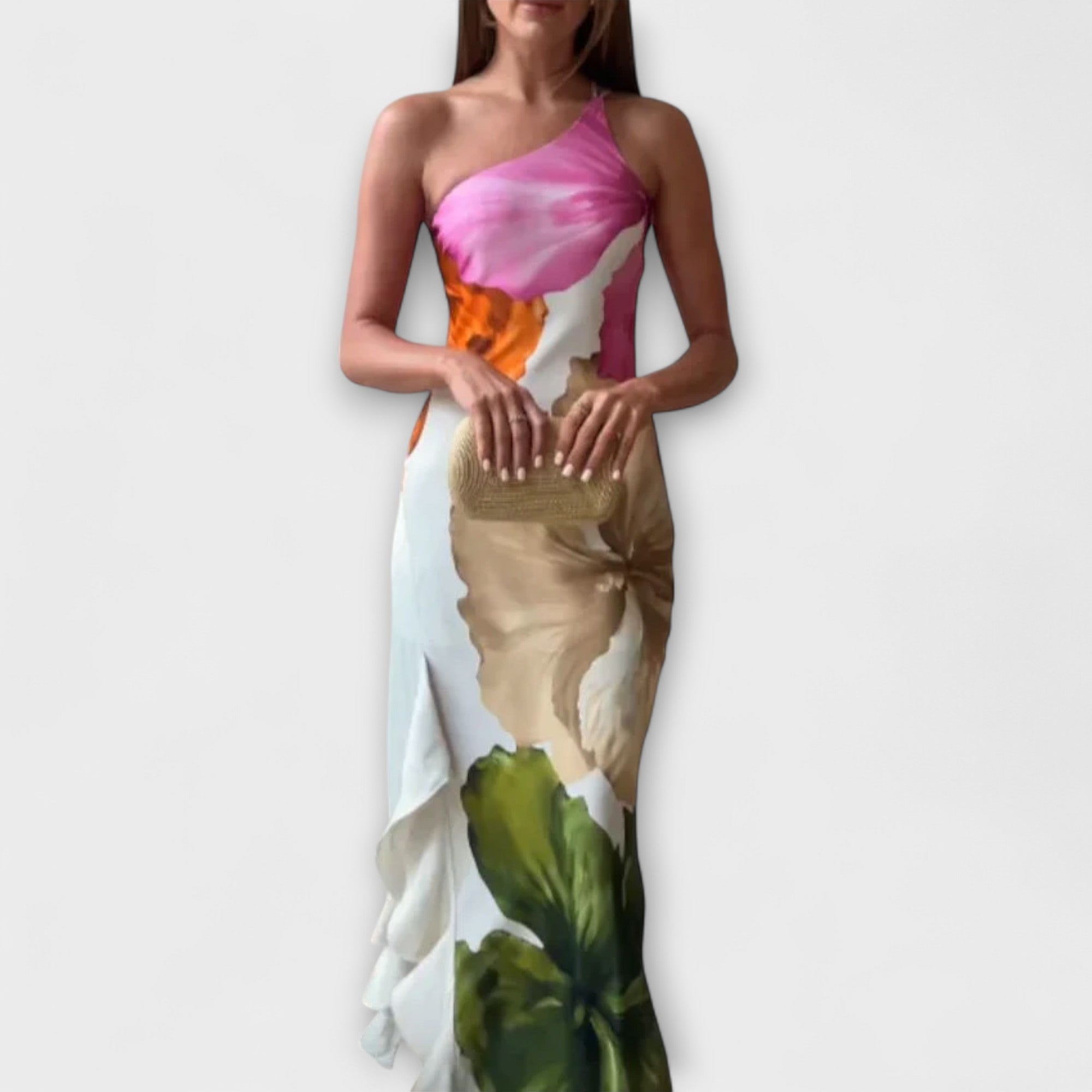 Zami — Elegante Abito Maxi Patchwork