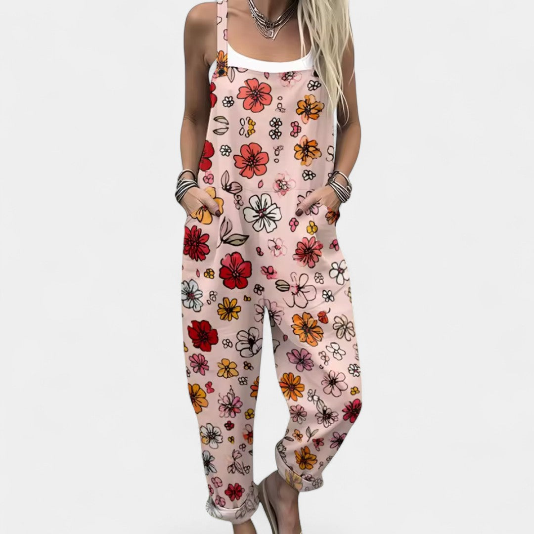 Dionysoula - Tuta leggera con motivo floreale multicolore